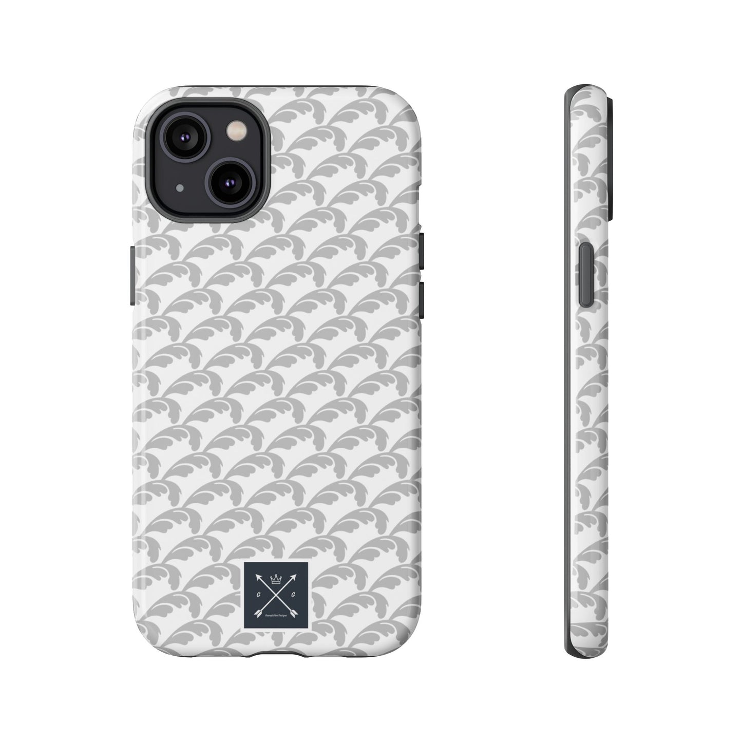 Beautiful Beloved Flourish (silver/white) - Tough Phone Cases