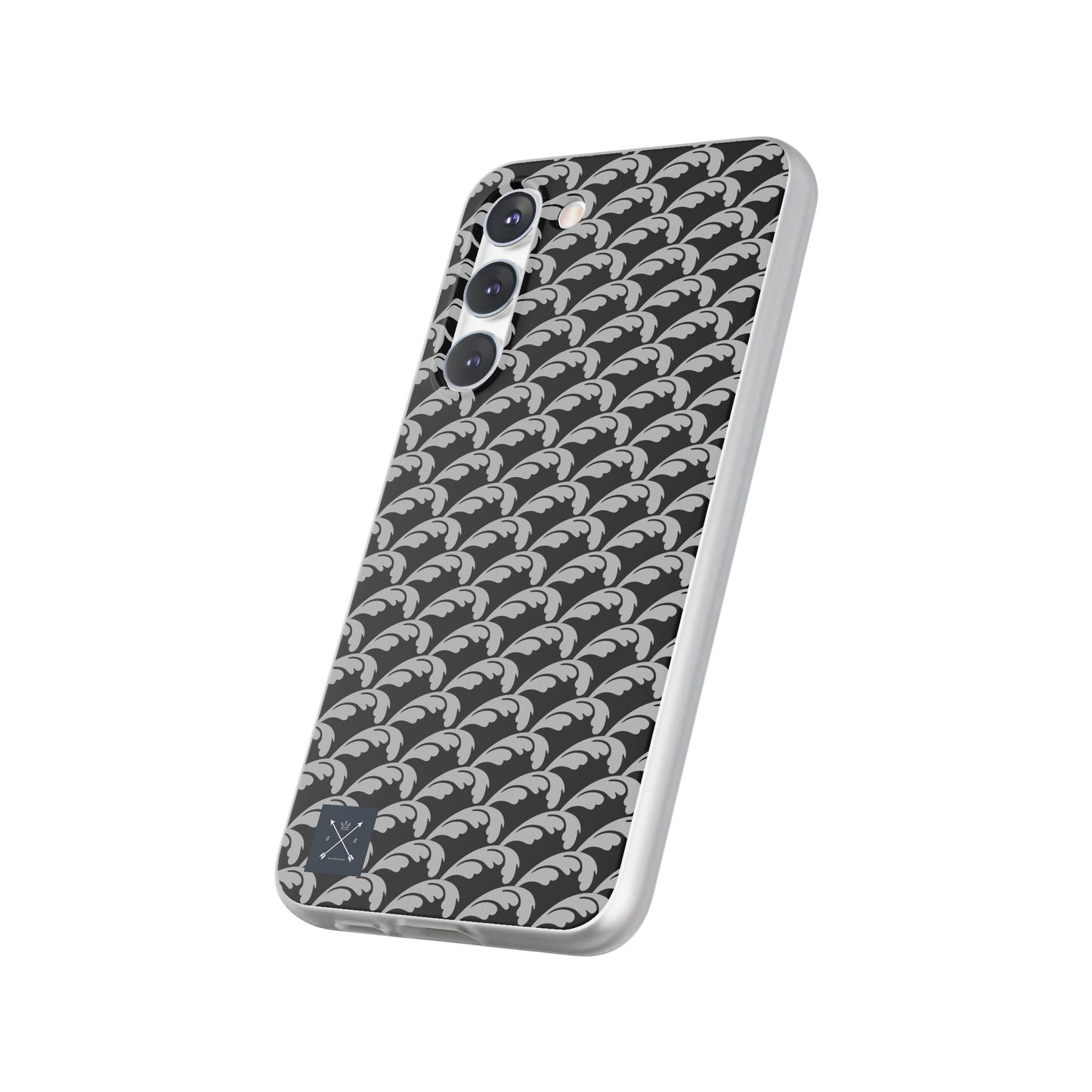 Beautiful Beloved Flourish (silver/black) - Flexi Phone Cases