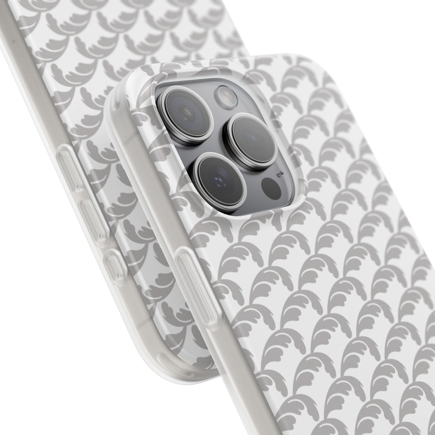 Beautiful Beloved Flourish (silver/white) - Flexi Phone Cases