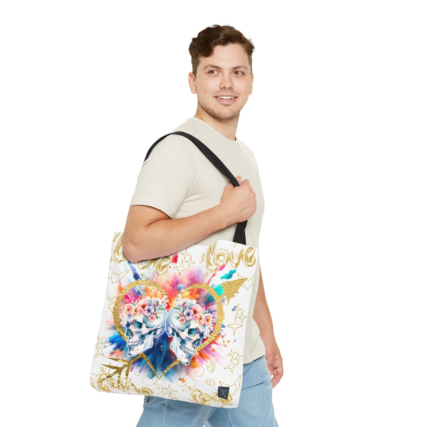 Love is Golden Watercolor - Tote Bag (AOP)