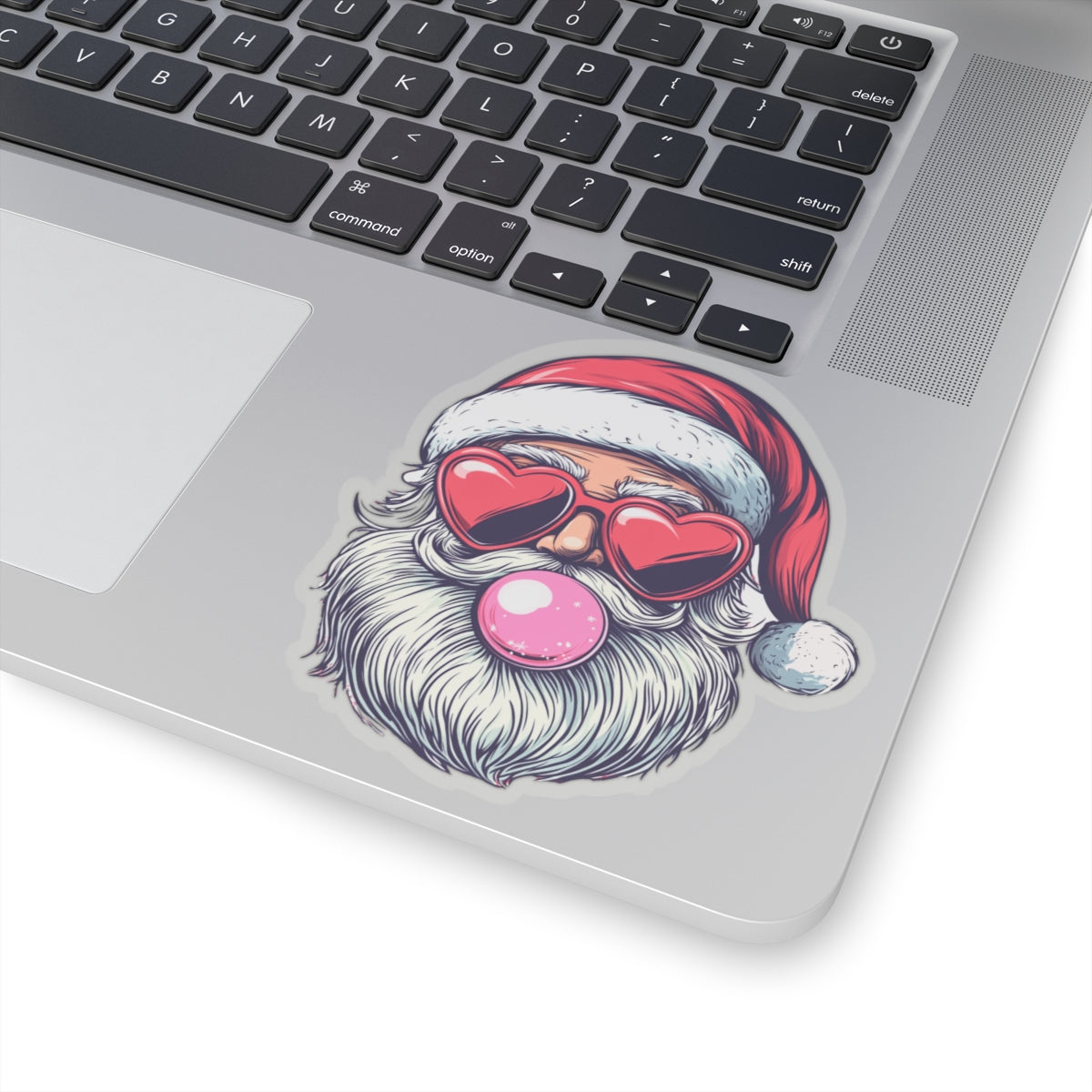 Christmas Stickers - Retro Bubblegum Santa