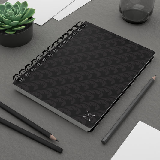 Beautiful Beloved One - Spiral Notebook - Ruled Line - blk/blk