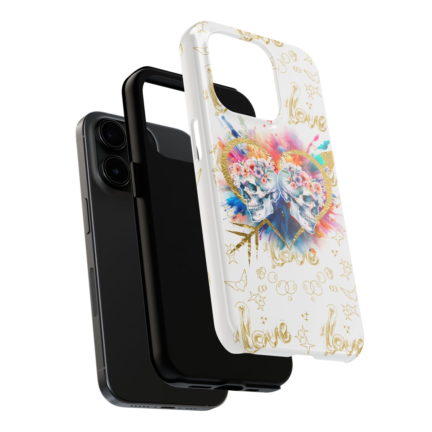 Love is Golden Watercolor - Tough Phone Cases