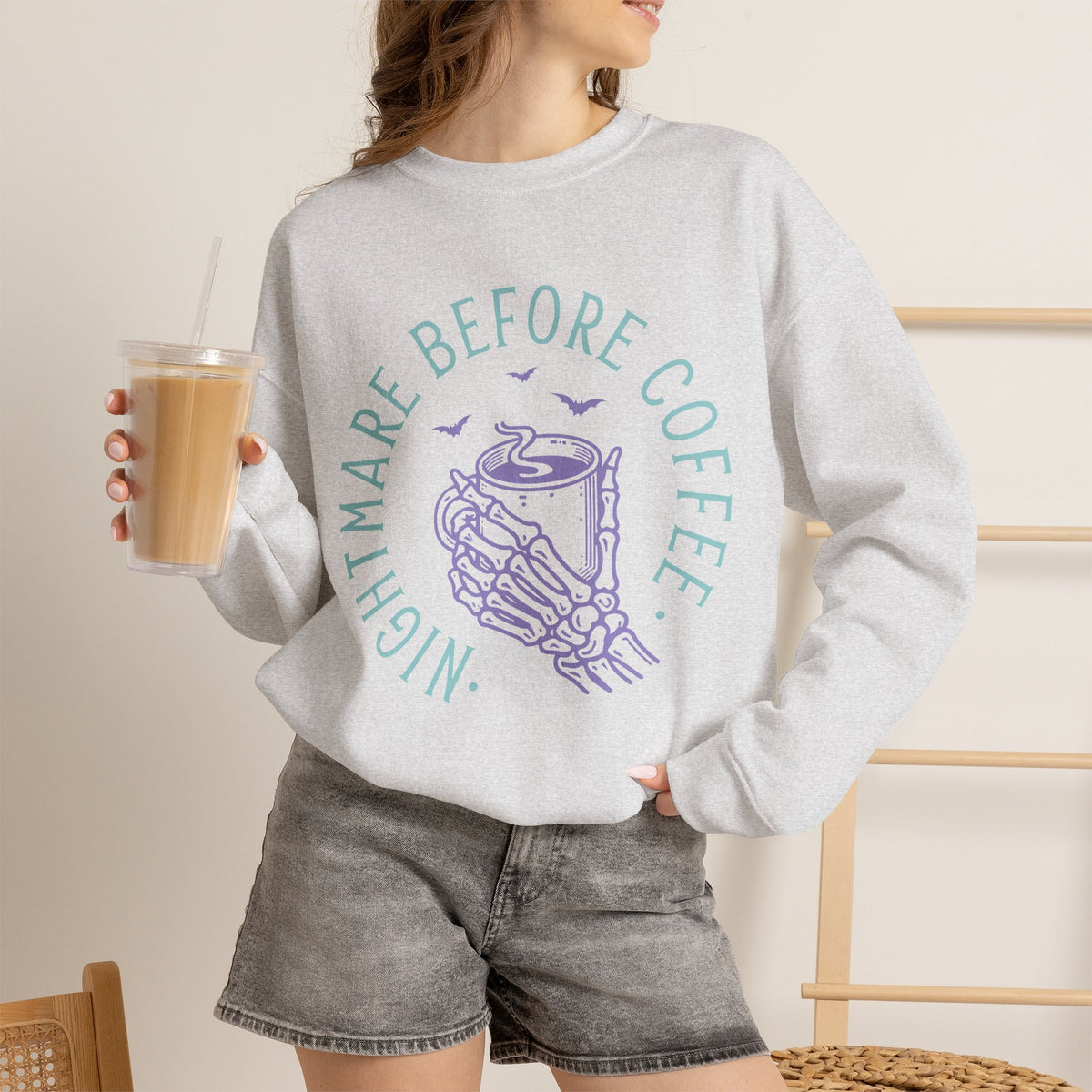 Nightmare Before Coffee - Unisex Heavy Blend™ Crewneck Sweatshirt