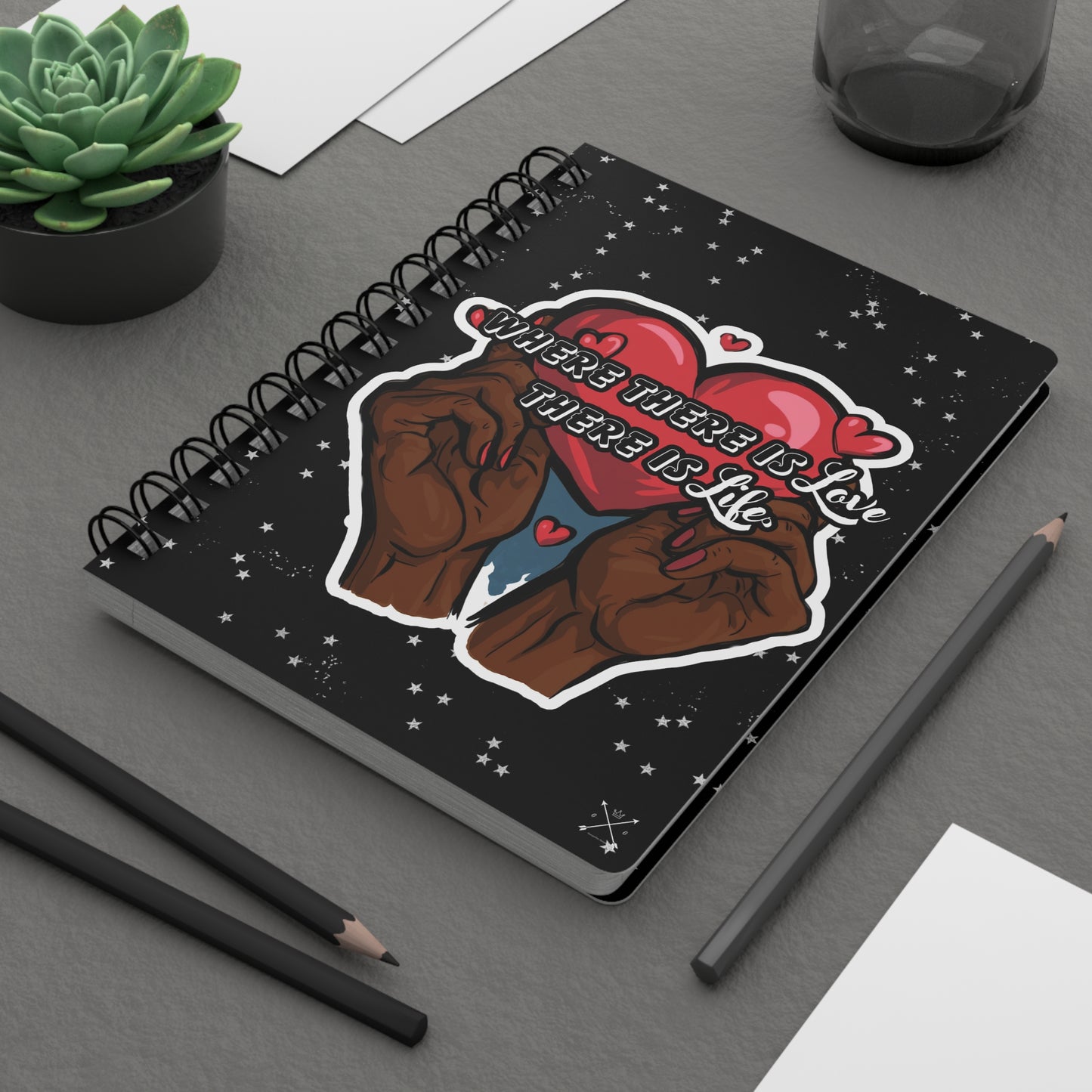 Inspirational Spiral Notebook - Love & Life Quote