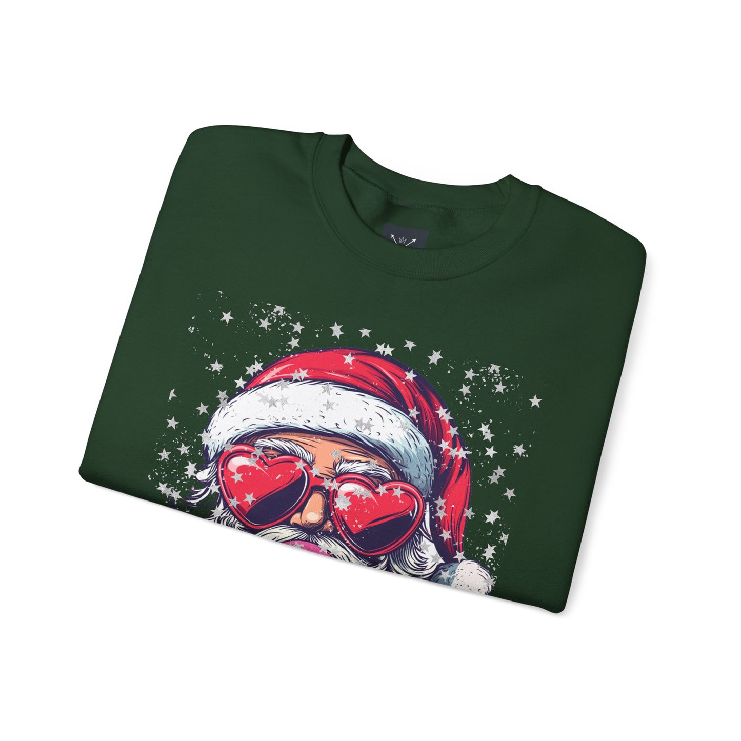 Retro Bubblegum Santa - Unisex Heavy Blend™ Crewneck Sweatshirt