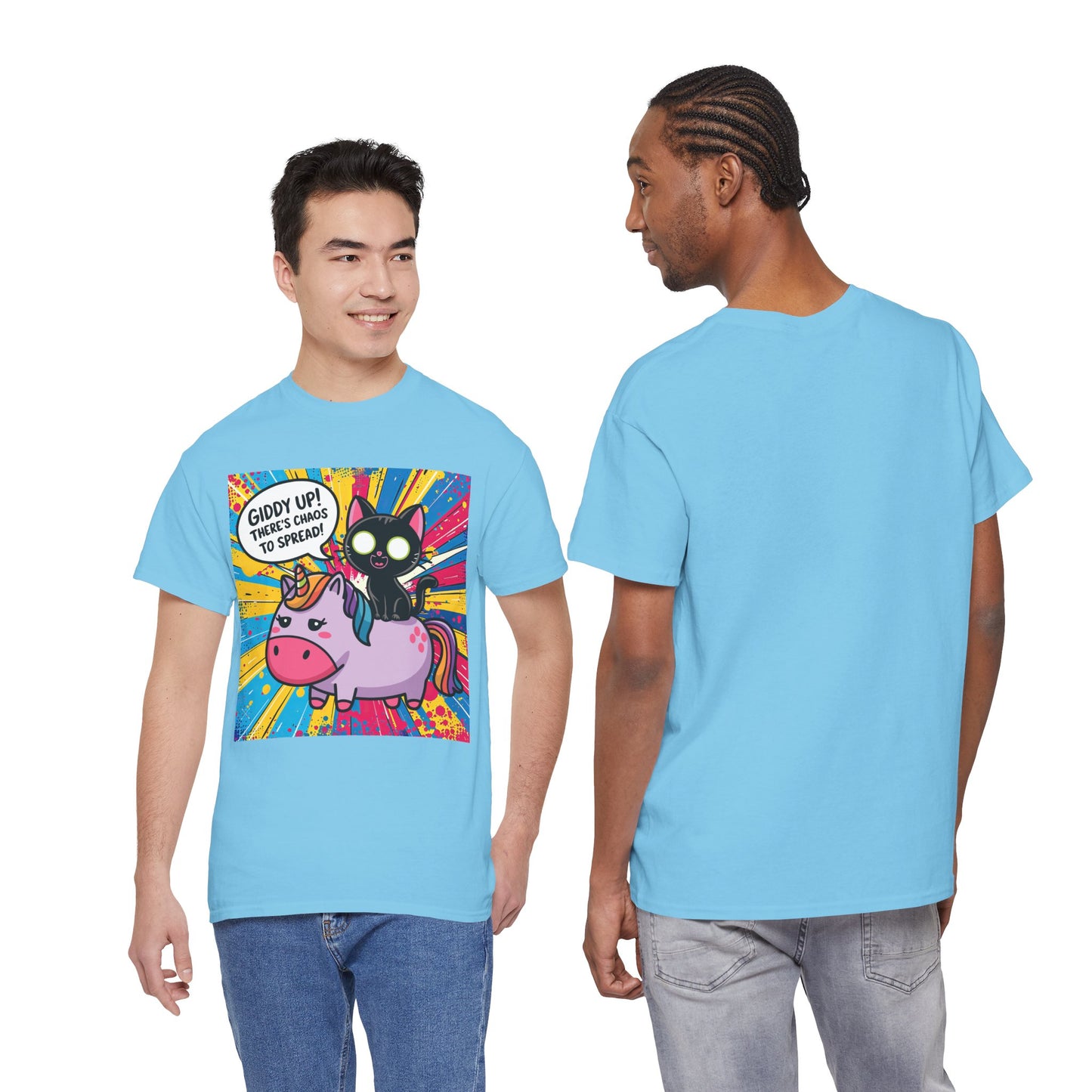 Giddy Up There’s Chaos To Spread - Unisex Heavy Cotton Tee