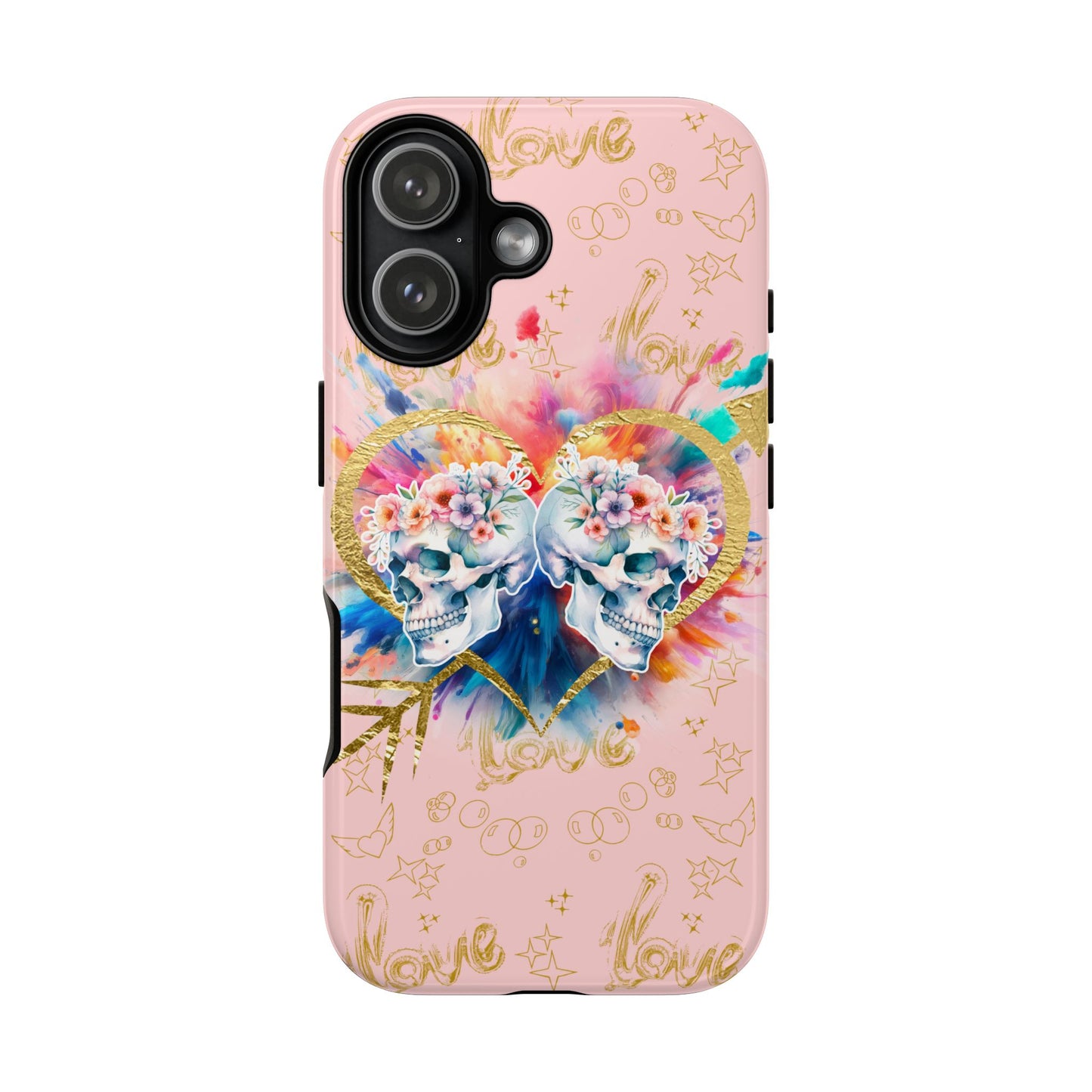 Love is Golden Watercolor (pink) - Tough Cases