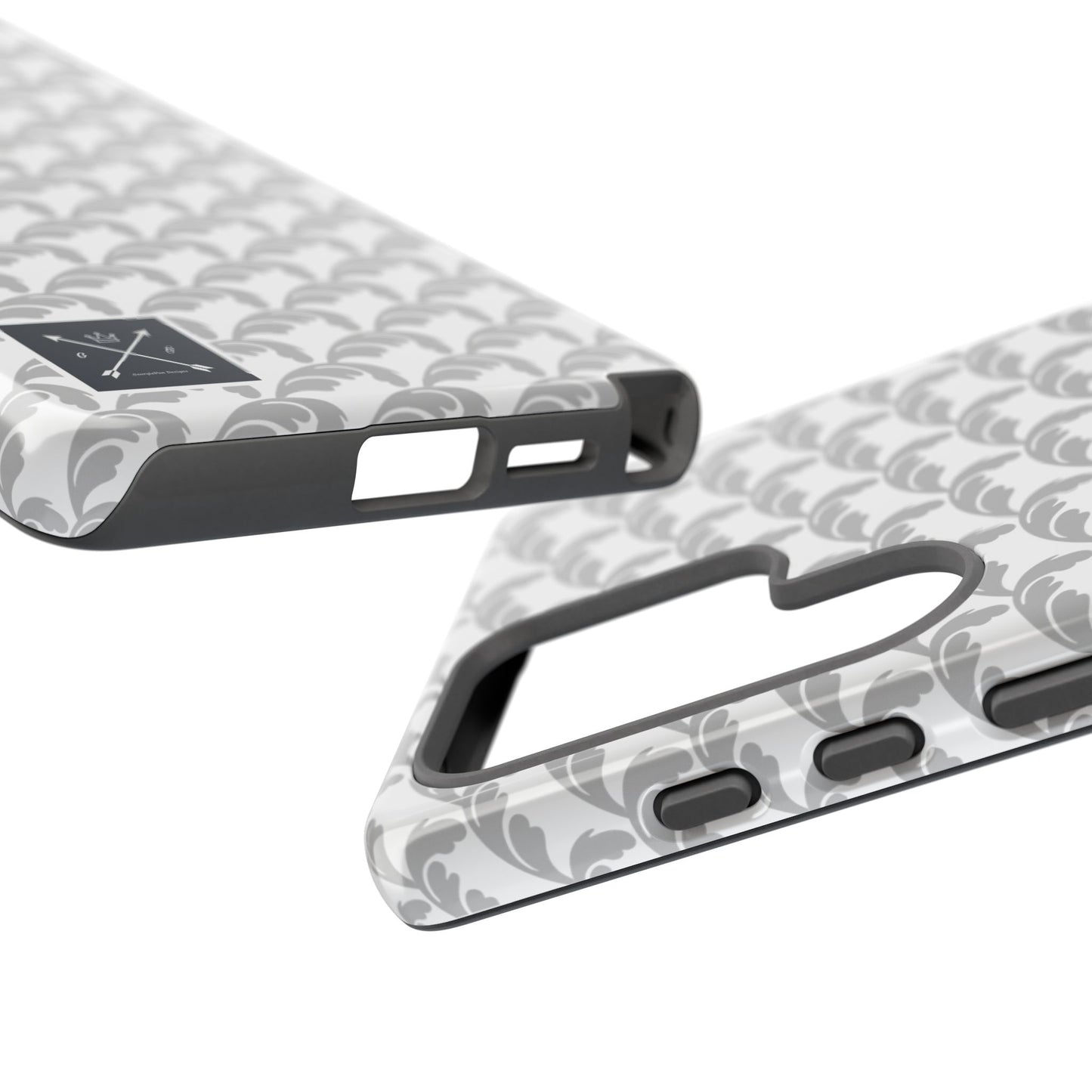 Beautiful Beloved Flourish (silver/white) - Tough Phone Cases