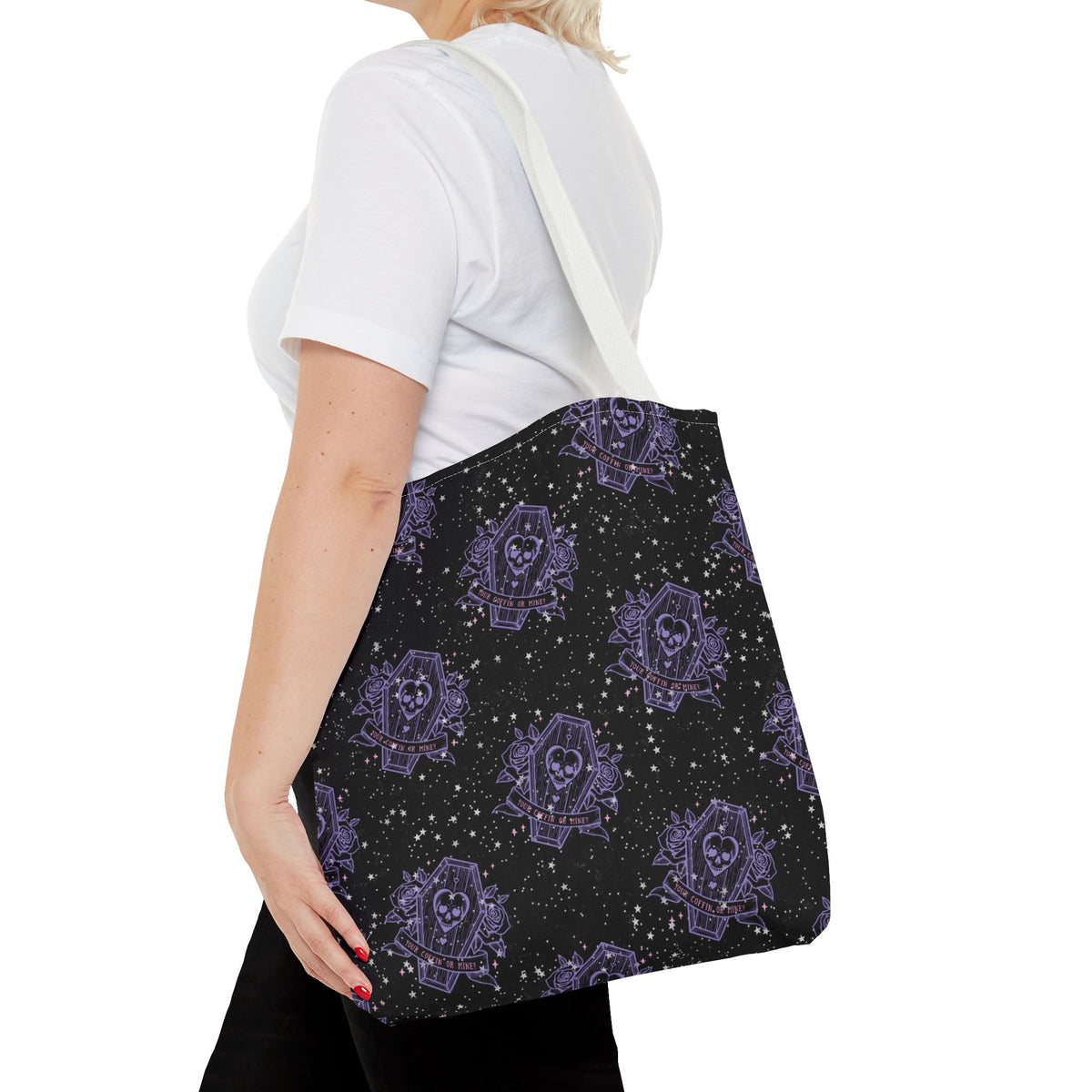 Your Coffin or Mine?(pattern) - Tote Bag (AOP)