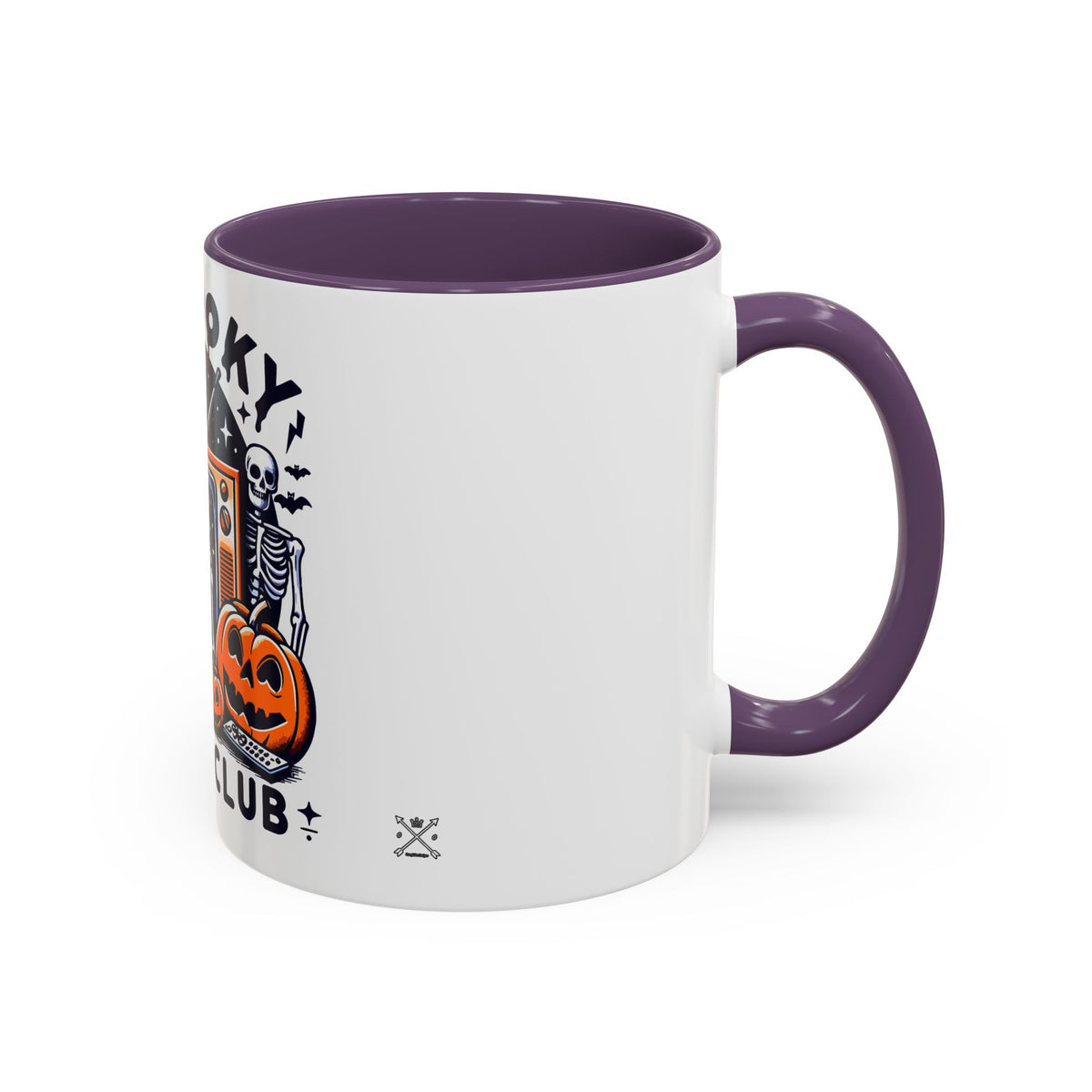 Spoooky Movie Club Skeletons - Color Accent Coffee Mug