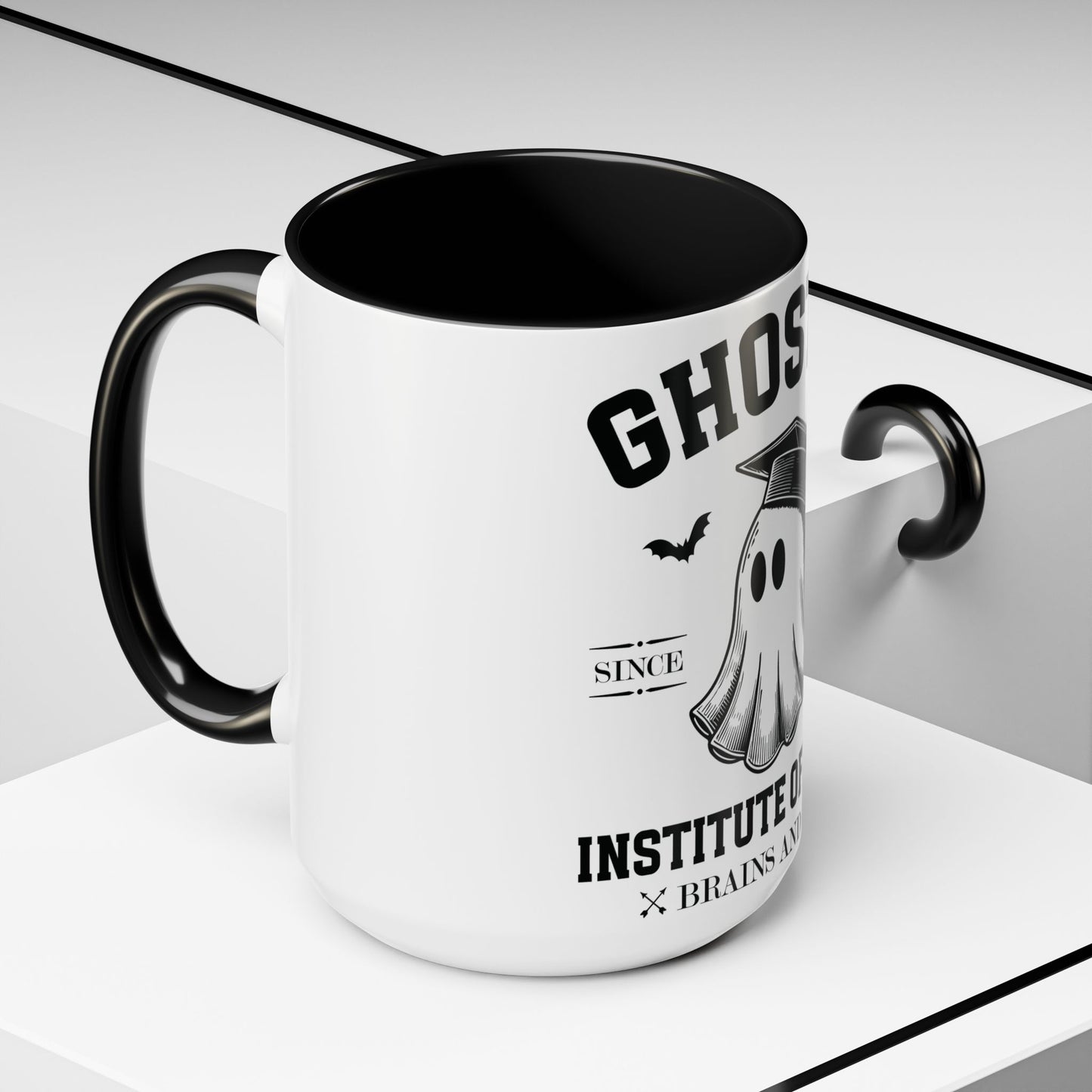 Ghostly Institute of Fright - Accent Coffee Mug (11, 15oz)