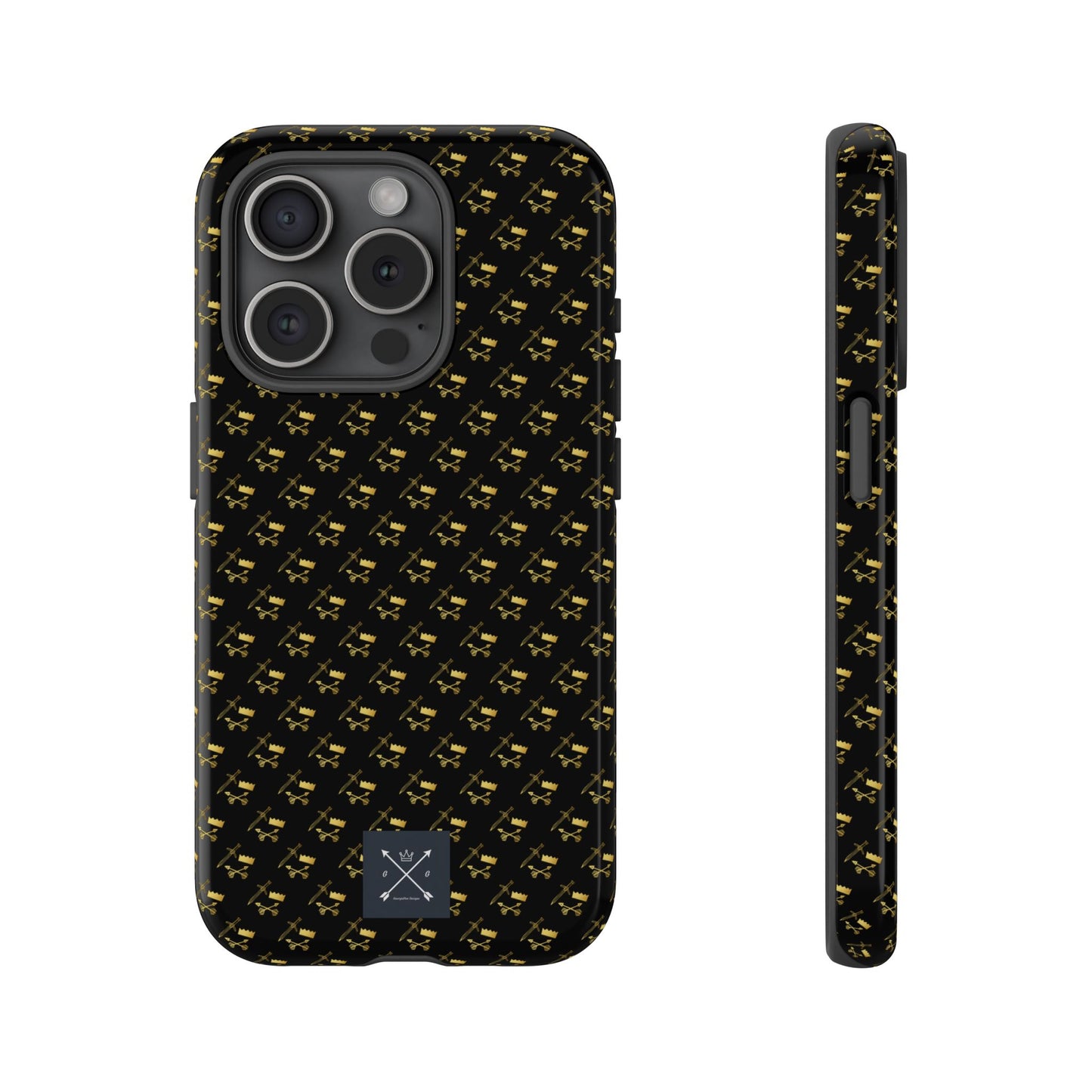 Gold and Bold Warrior Pattern - Tough Phone Cases