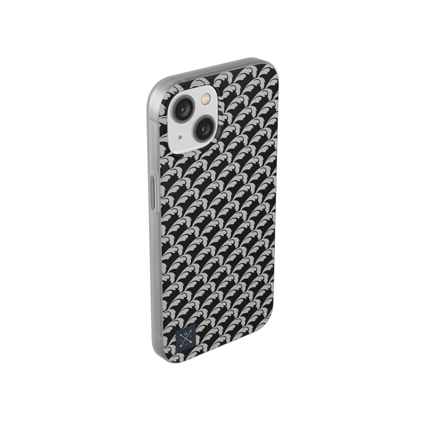 Beautiful Beloved Flourish (silver/black) - Flexi Phone Cases