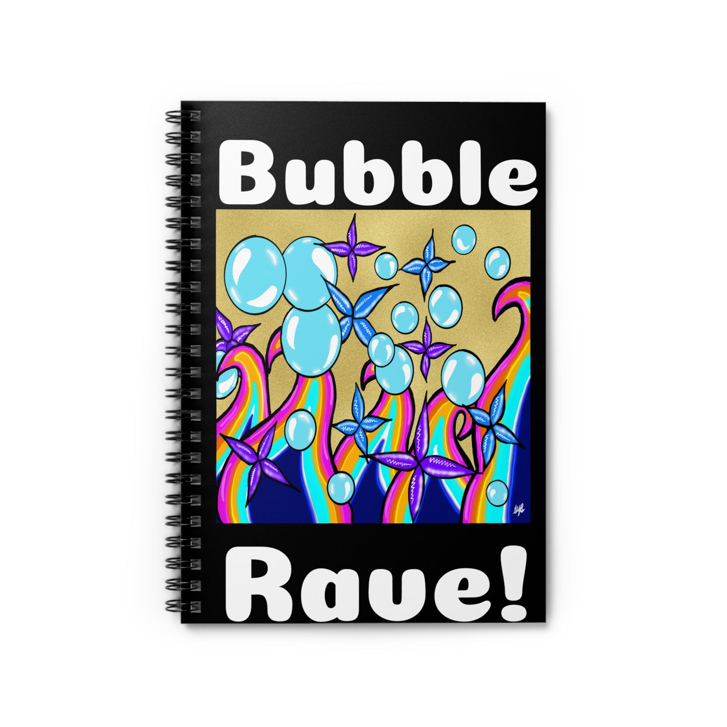 Spiral Notebook - Bubble Rave - Ruled Line