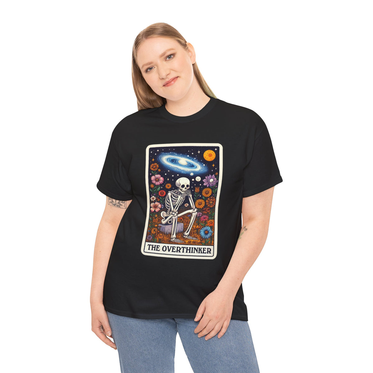 The Overthinker Skeletal Tarot - Unisex T-shirt