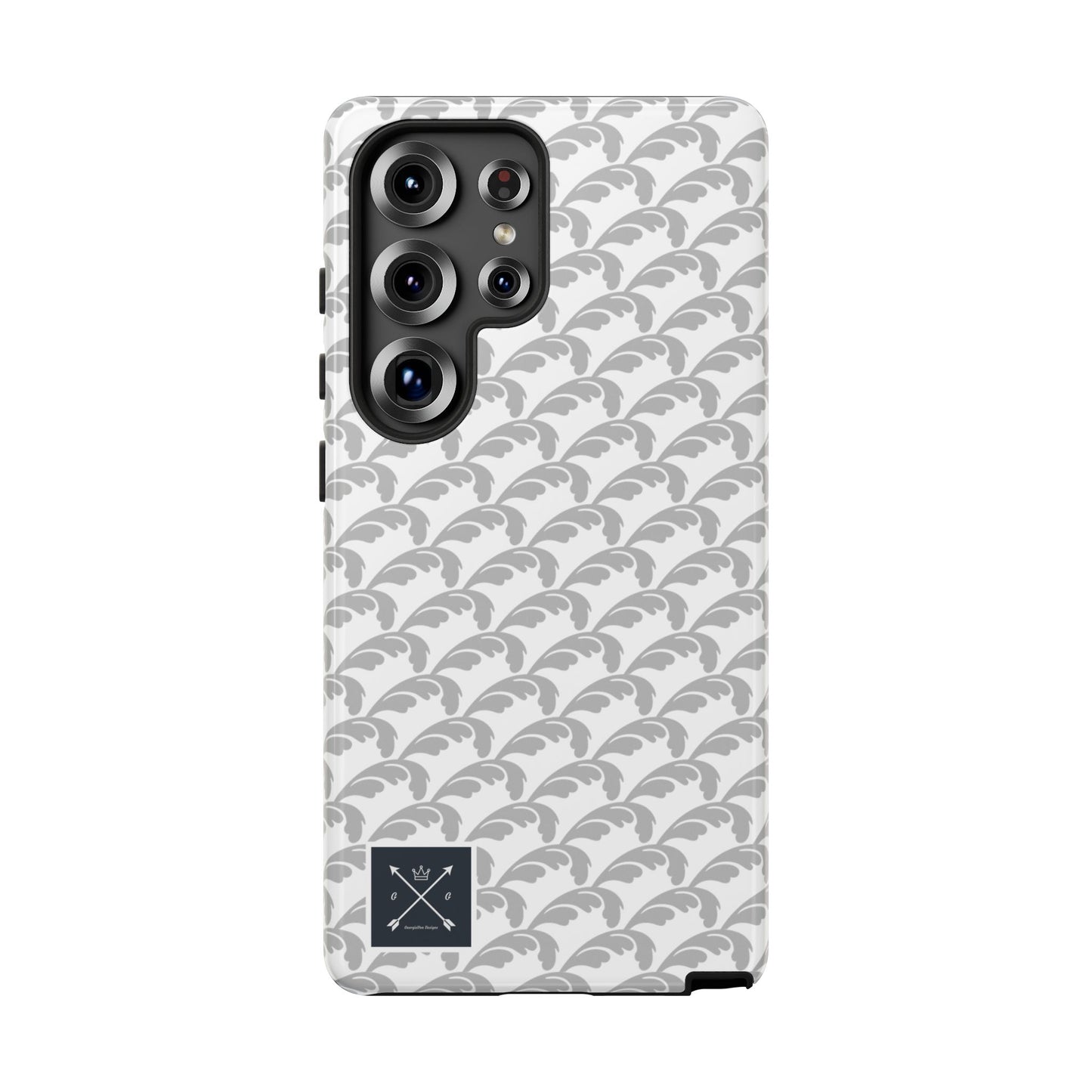 Beautiful Beloved Flourish (silver/white) - Tough Phone Cases