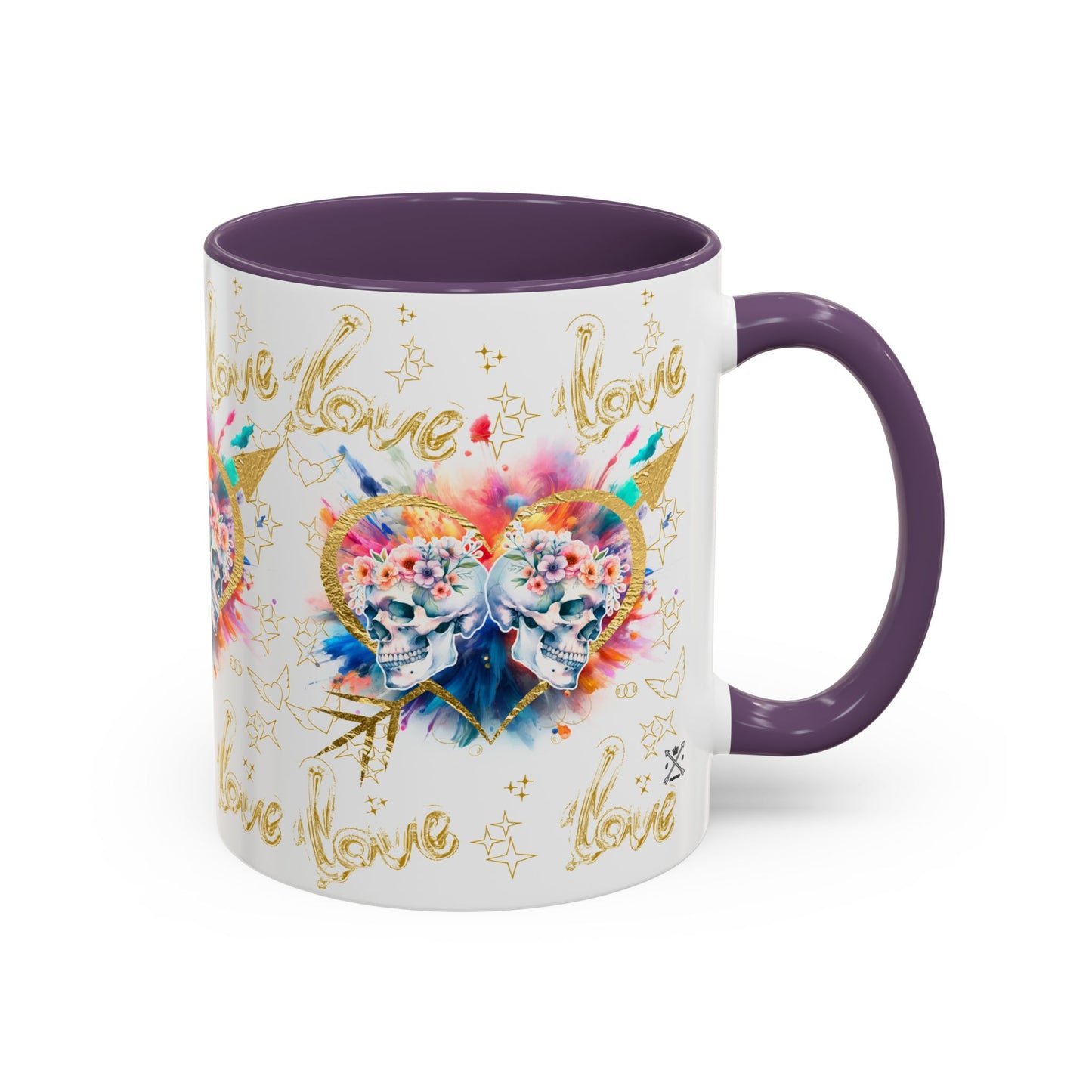 Love is Golden Watercolor - Accent Coffee Mug (11, 15oz)