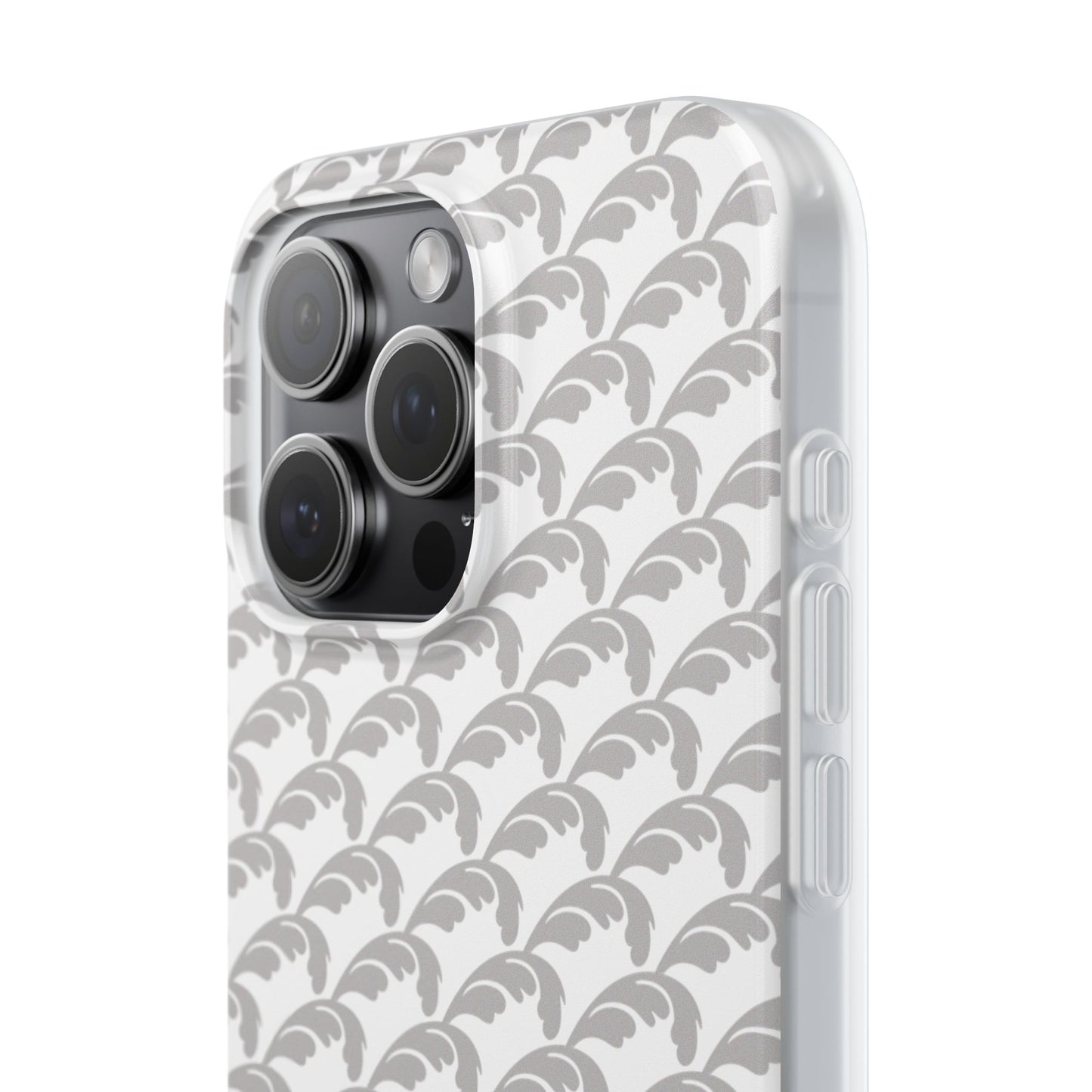 Beautiful Beloved Flourish (silver/white) - Flexi Phone Cases