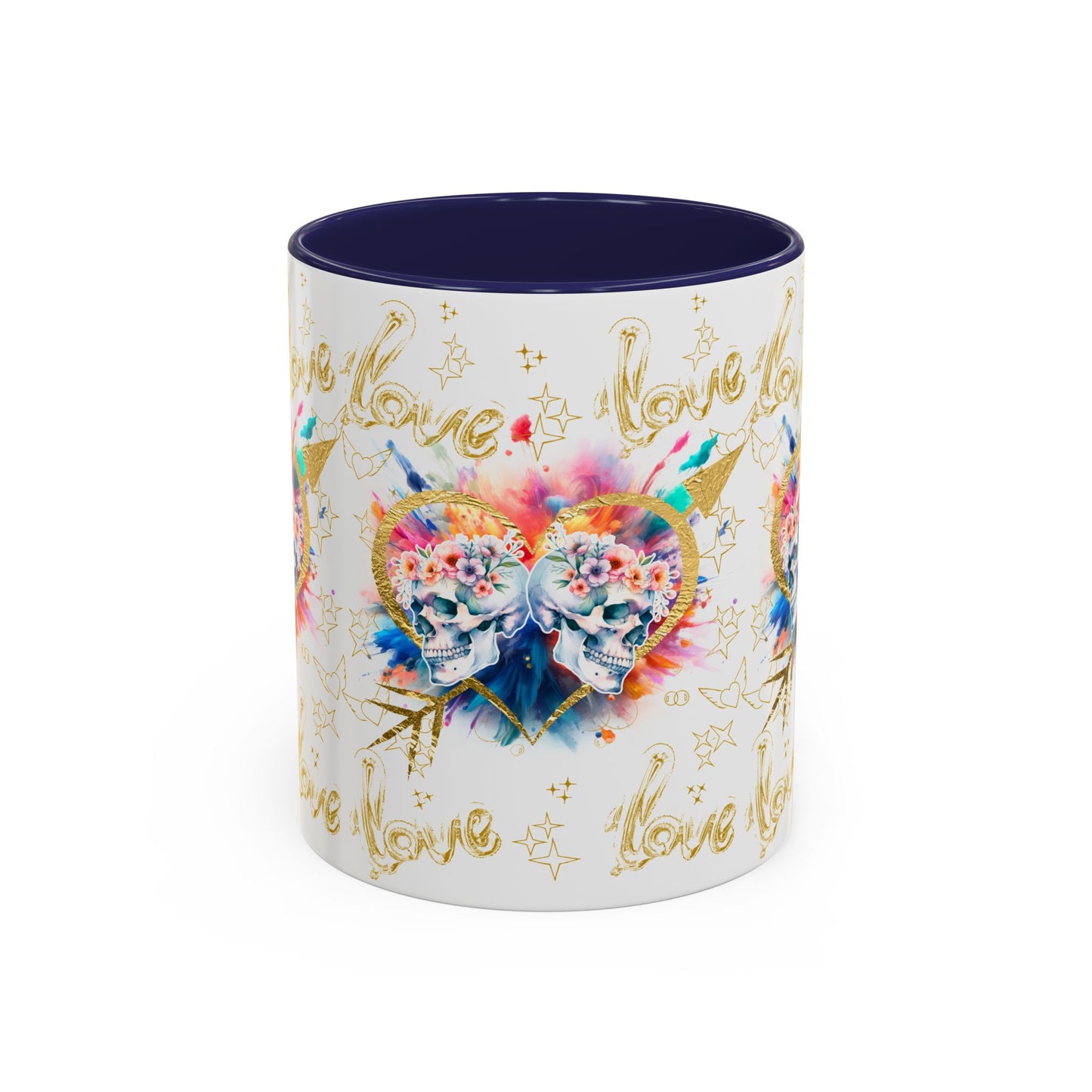 Love is Golden Watercolor - Accent Coffee Mug (11, 15oz)