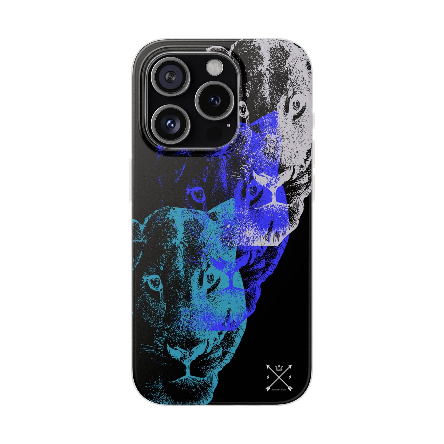 Lioness Arising (black/blue/silver) - Flexi Cases
