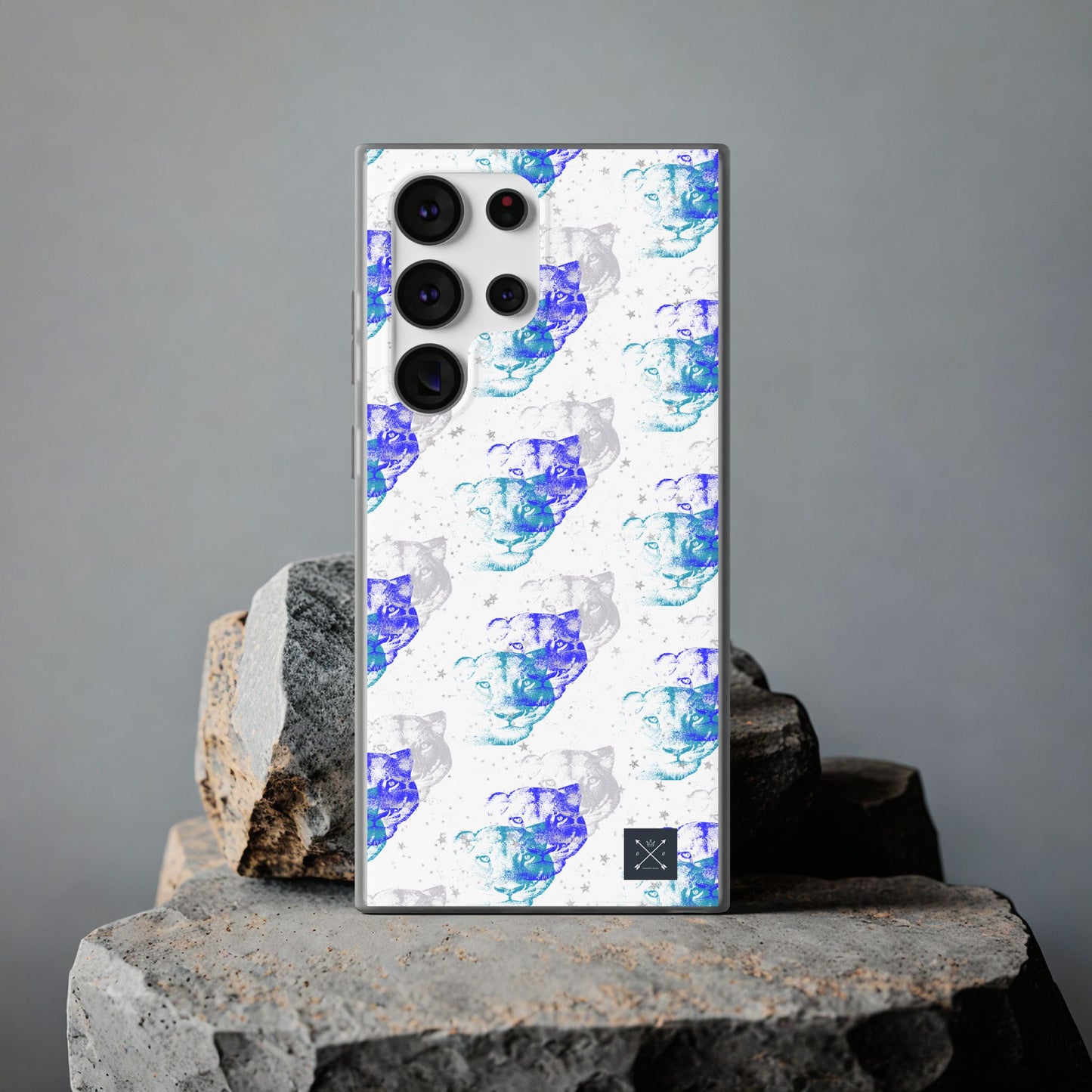 Lioness Arising (white/blue) - Flexi Phone Cases