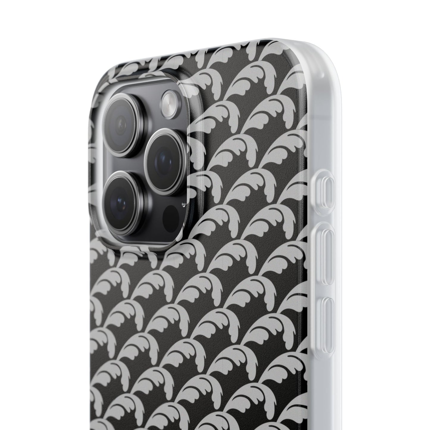 Beautiful Beloved Flourish (silver/black) - Flexi Phone Cases