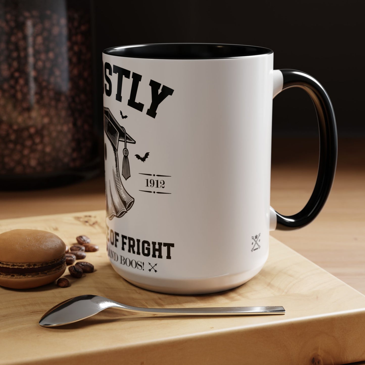 Ghostly Institute of Fright - Accent Coffee Mug (11, 15oz)
