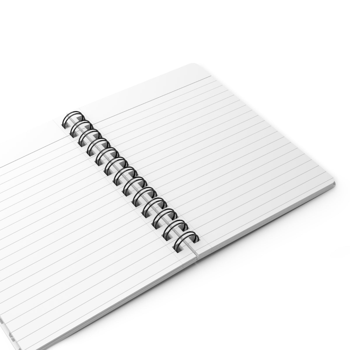 Beautiful Beloved One - Spiral Notebook - Ruled Line - silver/wht