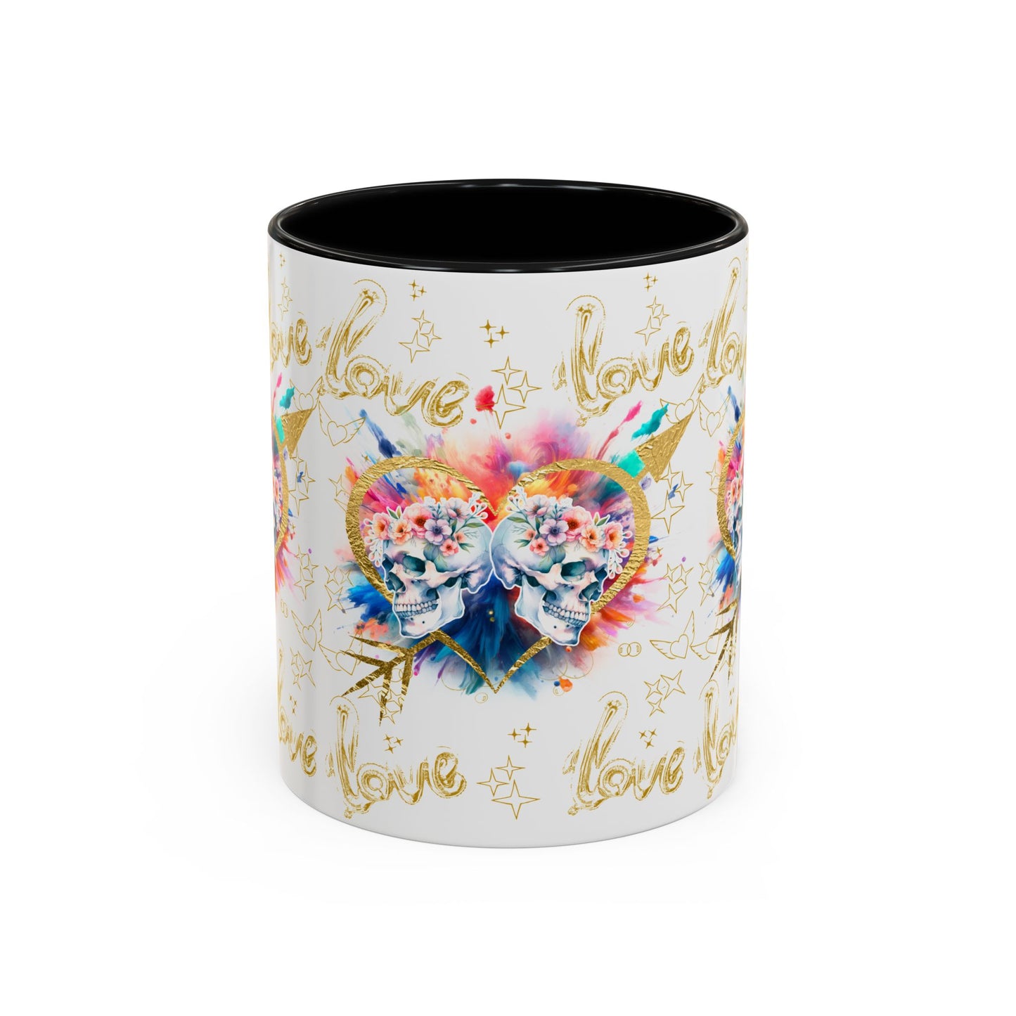 Love is Golden Watercolor - Accent Coffee Mug (11, 15oz)