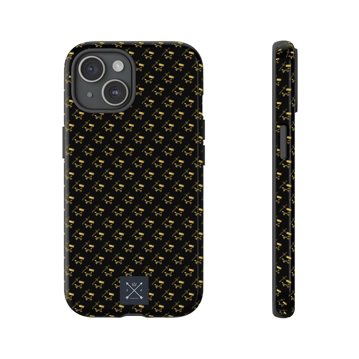 Gold and Bold Warrior Pattern - Tough Phone Cases