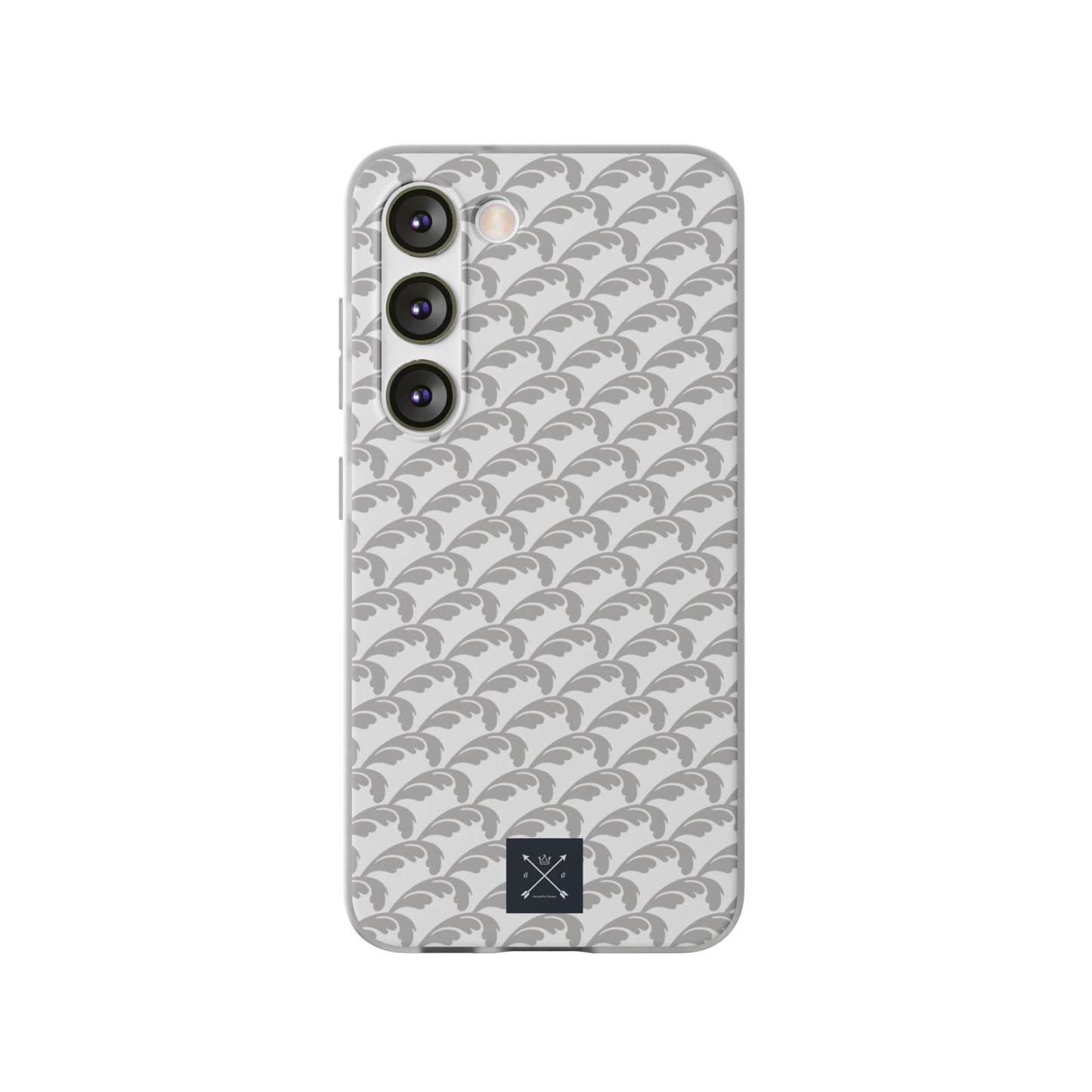 Beautiful Beloved Flourish (silver/white) - Flexi Phone Cases
