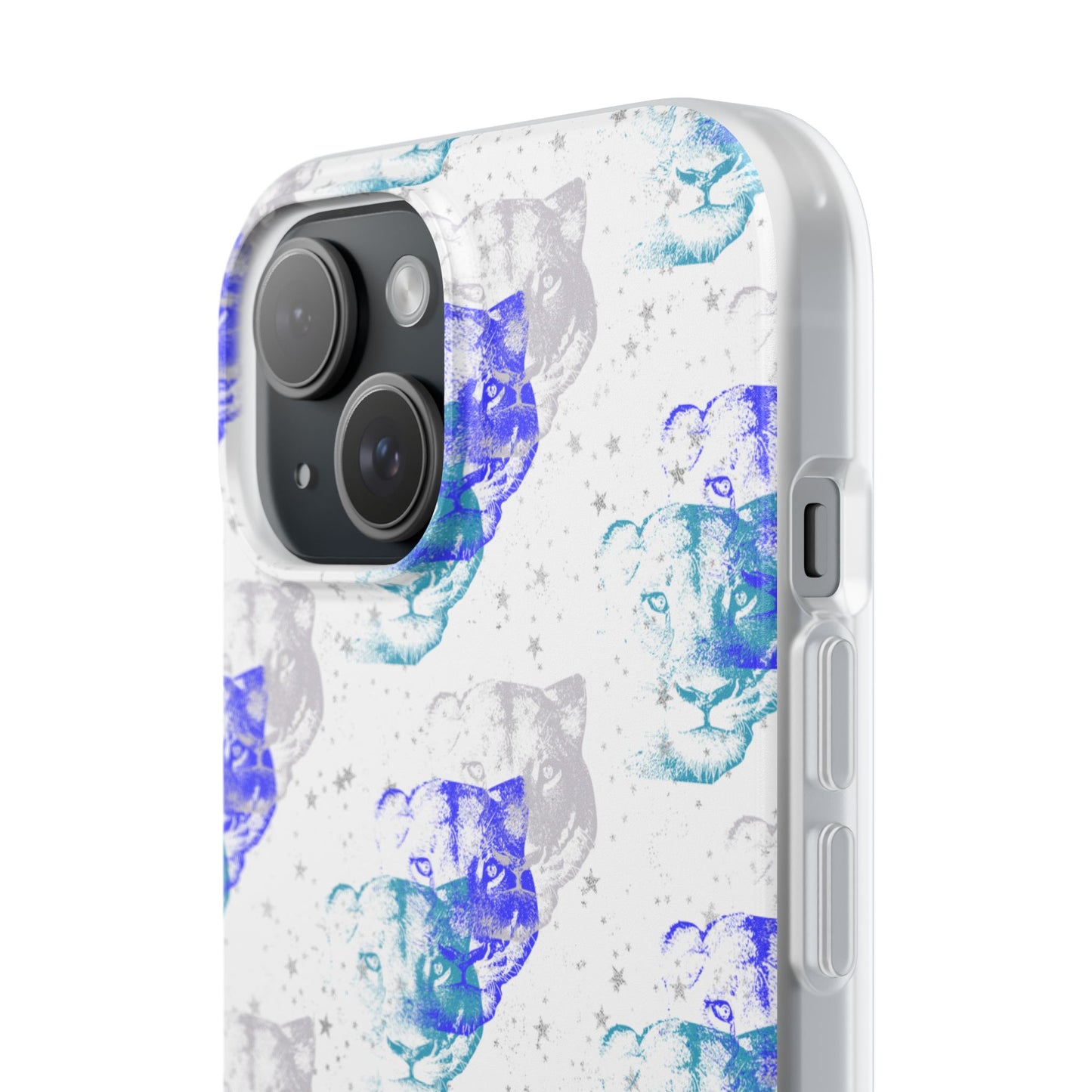 Lioness Arising (white/blue) - Flexi Phone Cases