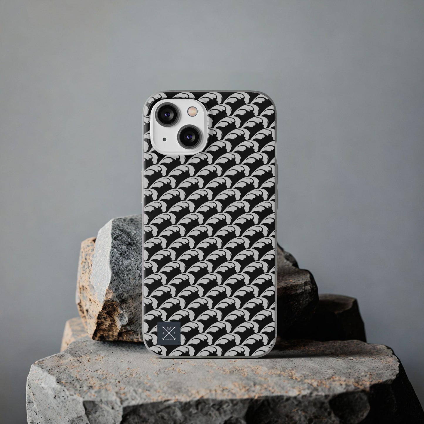 Beautiful Beloved Flourish (silver/black) - Flexi Phone Cases