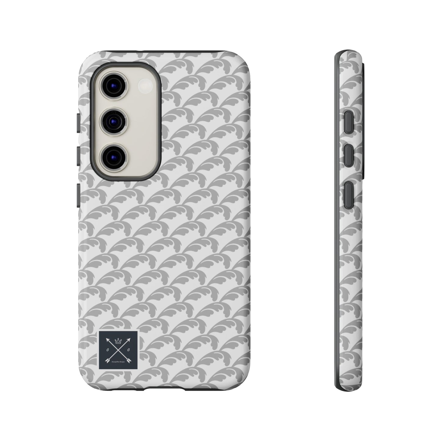 Beautiful Beloved Flourish (silver/white) - Tough Phone Cases