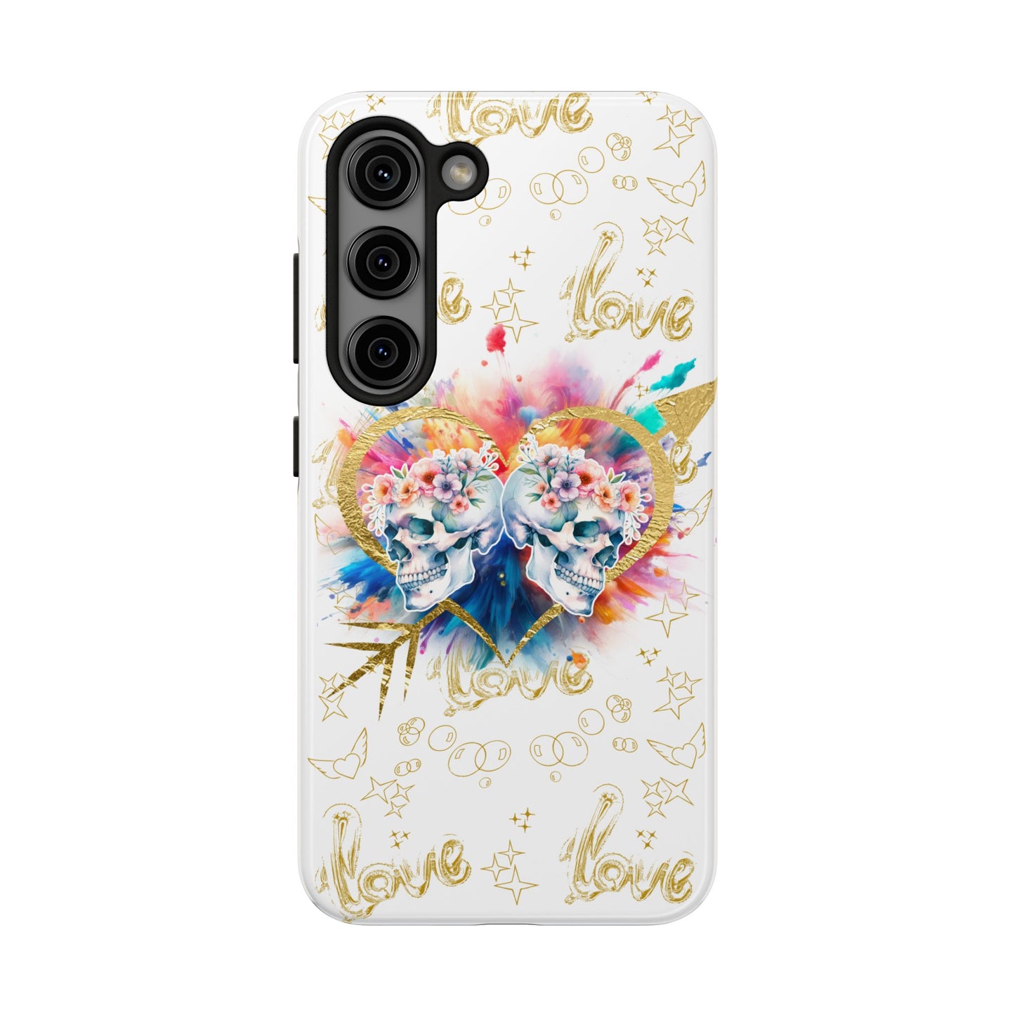 Love is Golden Watercolor - Tough Phone Cases