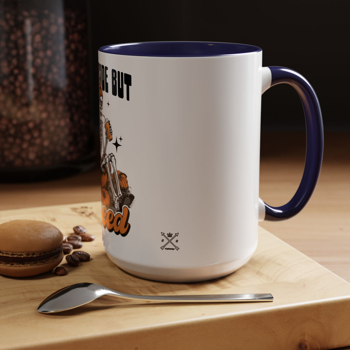 Dead Inside But Spiced - Accent Coffee Mug (11, 15oz)