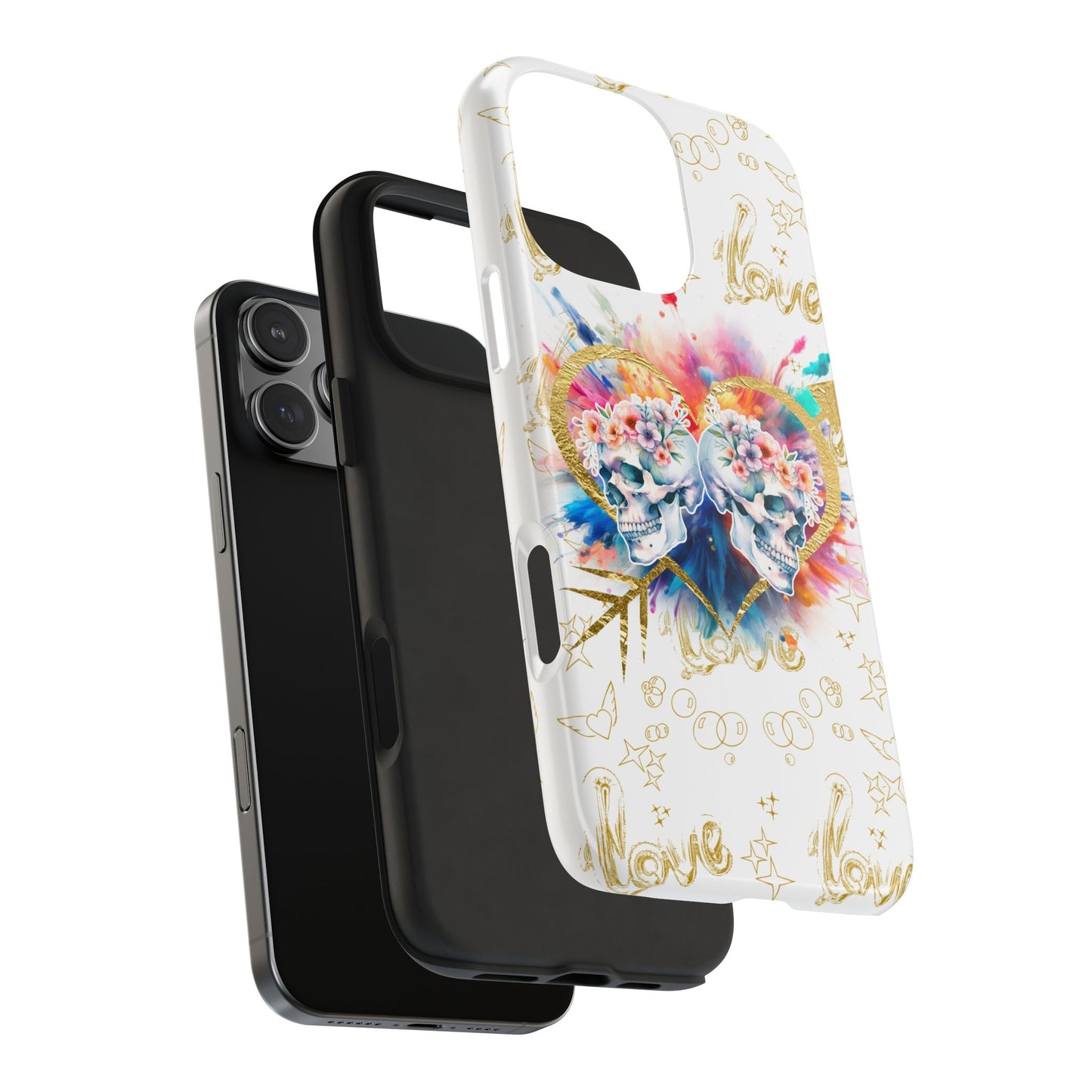 Love is Golden Watercolor - Tough Phone Cases