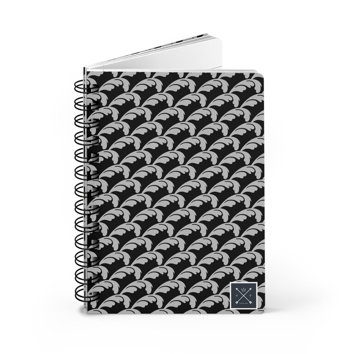 Beautiful Beloved One - Spiral Notebook - Ruled Line - blk/silver