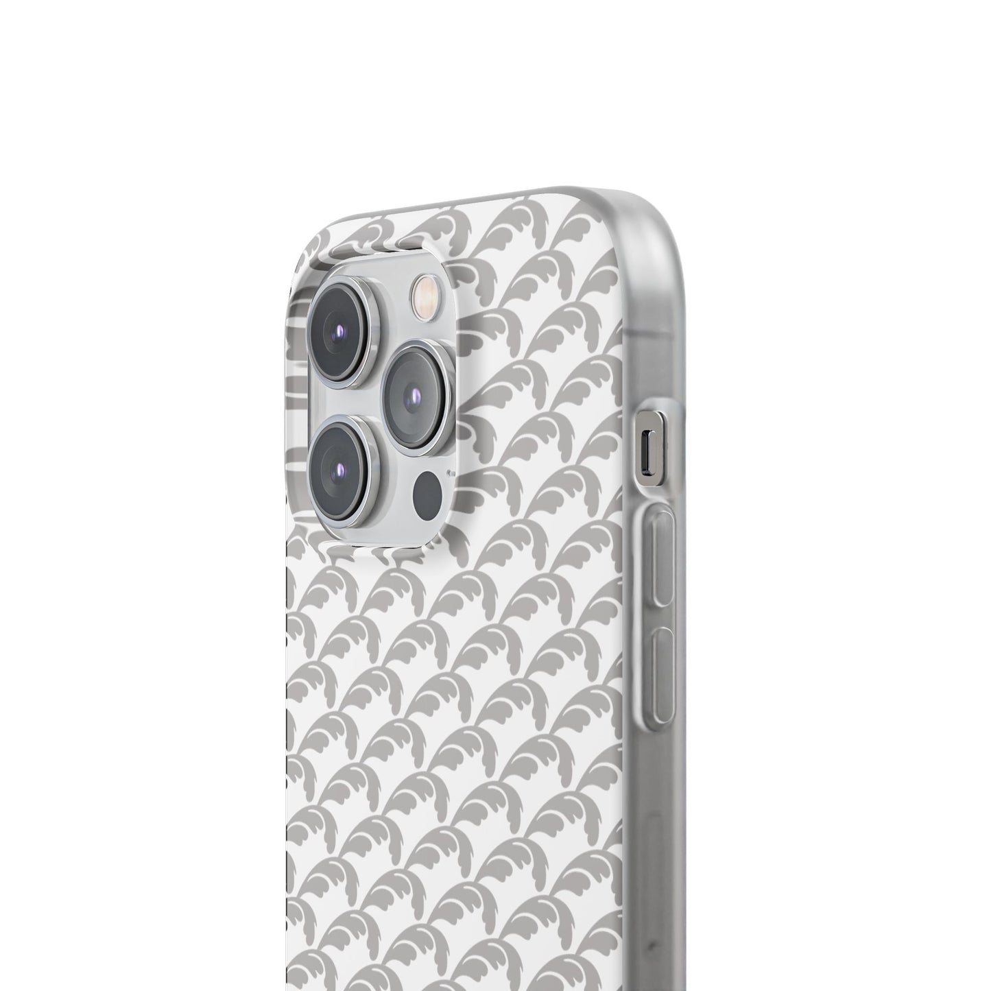 Beautiful Beloved Flourish (silver/white) - Flexi Phone Cases