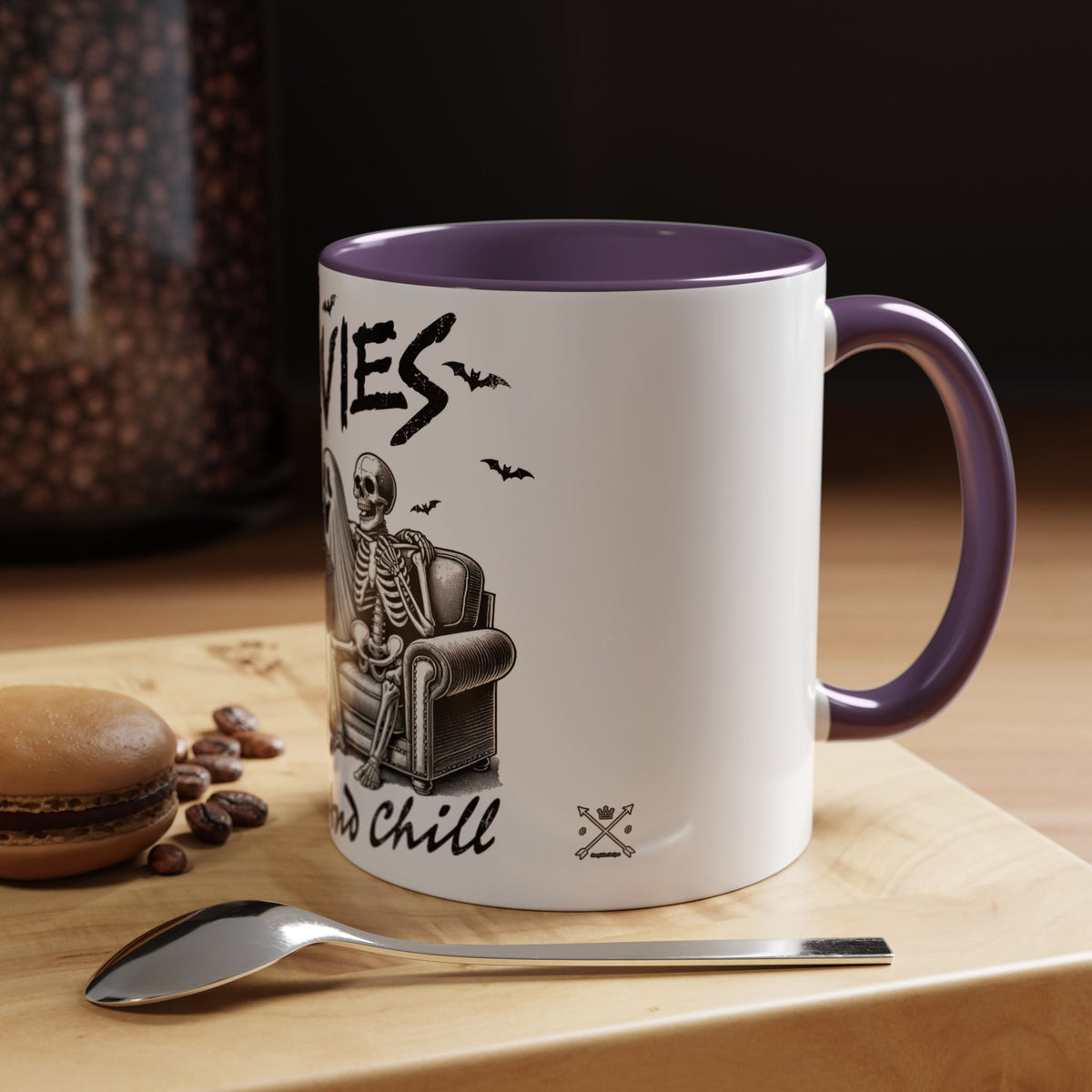 Horror Movies and Chill - Accent Coffee Mug (11, 15oz)