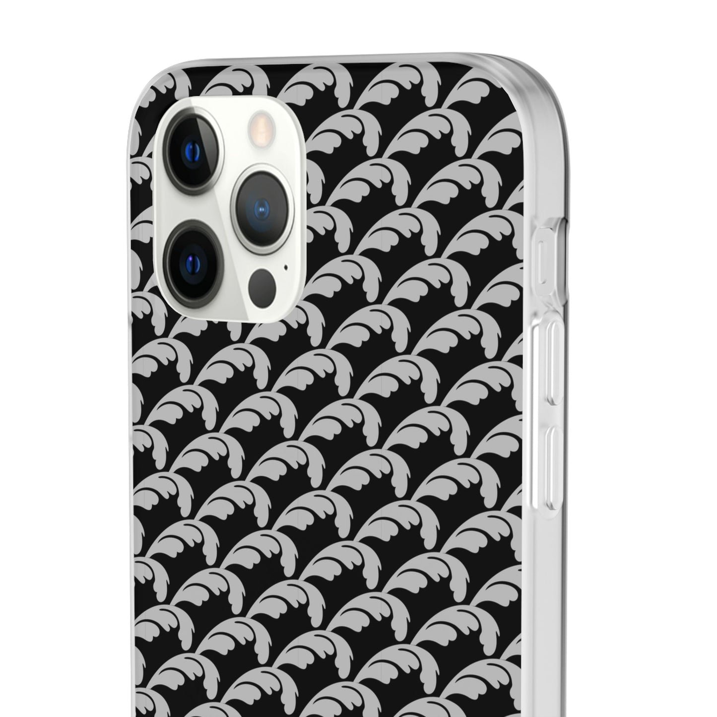 Beautiful Beloved Flourish (silver/black) - Flexi Phone Cases