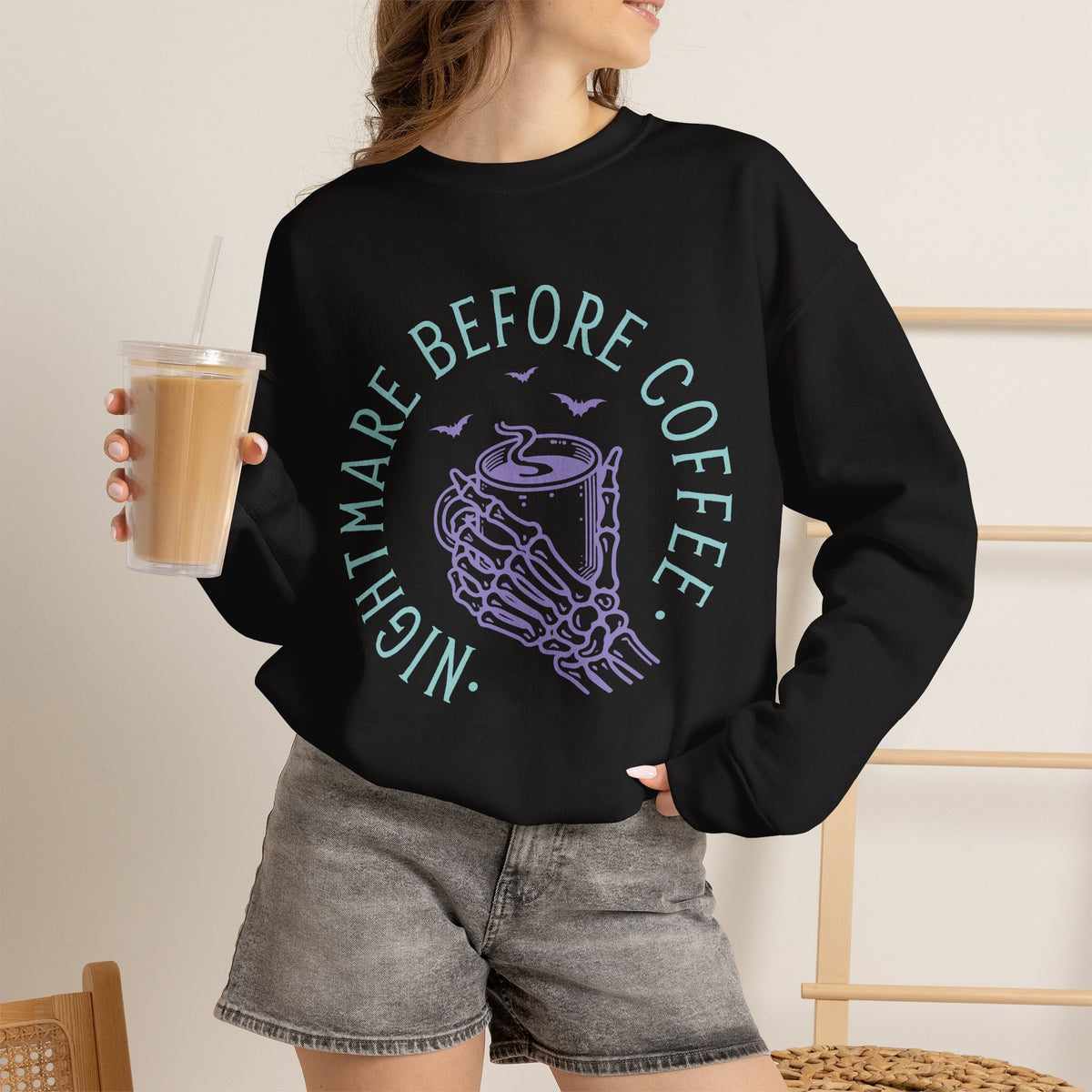 Nightmare Before Coffee - Unisex Heavy Blend™ Crewneck Sweatshirt