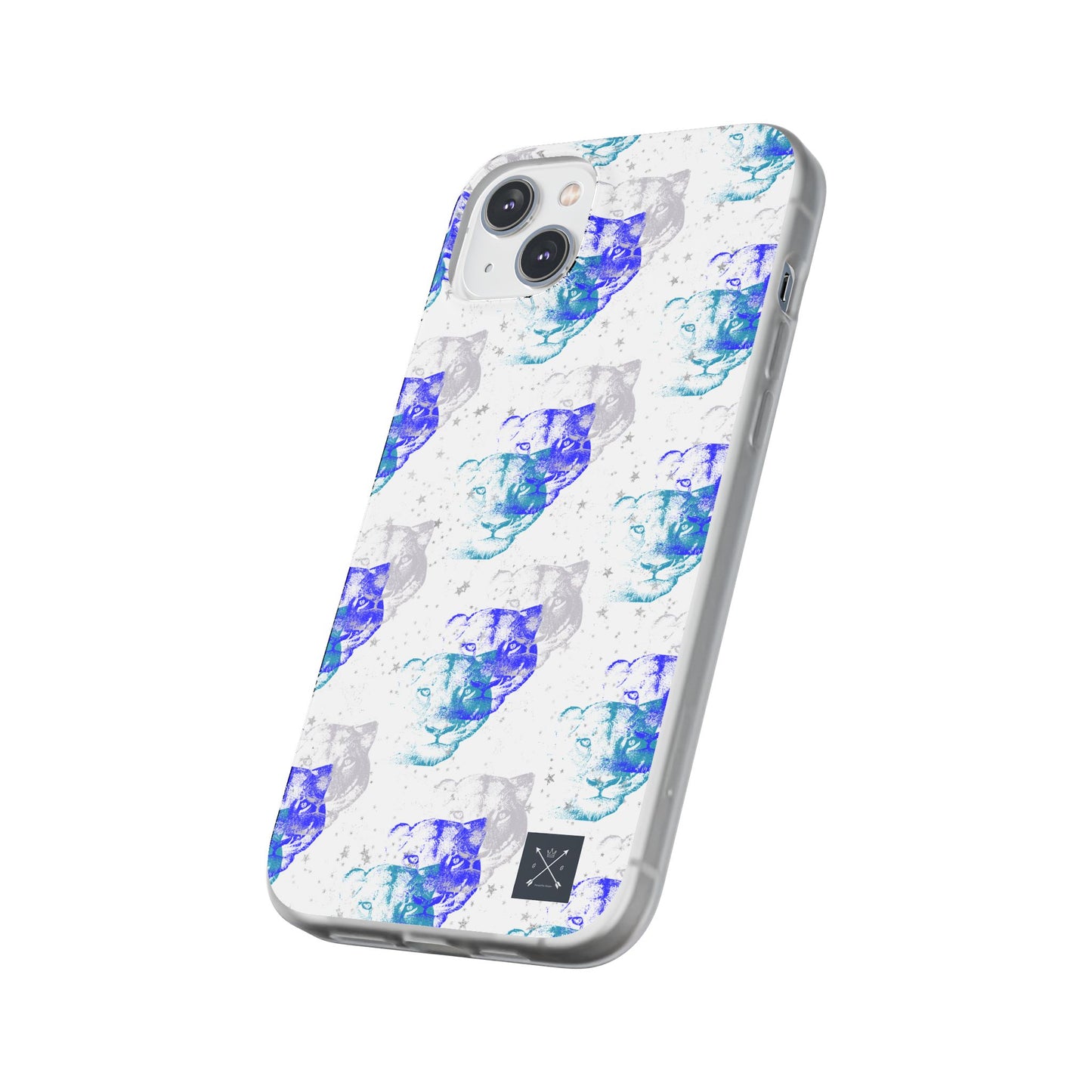 Lioness Arising (white/blue) - Flexi Phone Cases