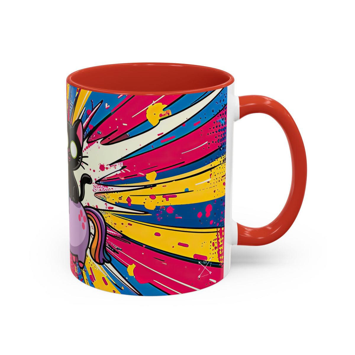 Giddy Up There's Chaos To Spread, Unicorn Cat Design - (11oz or 15oz) Coffee Mug