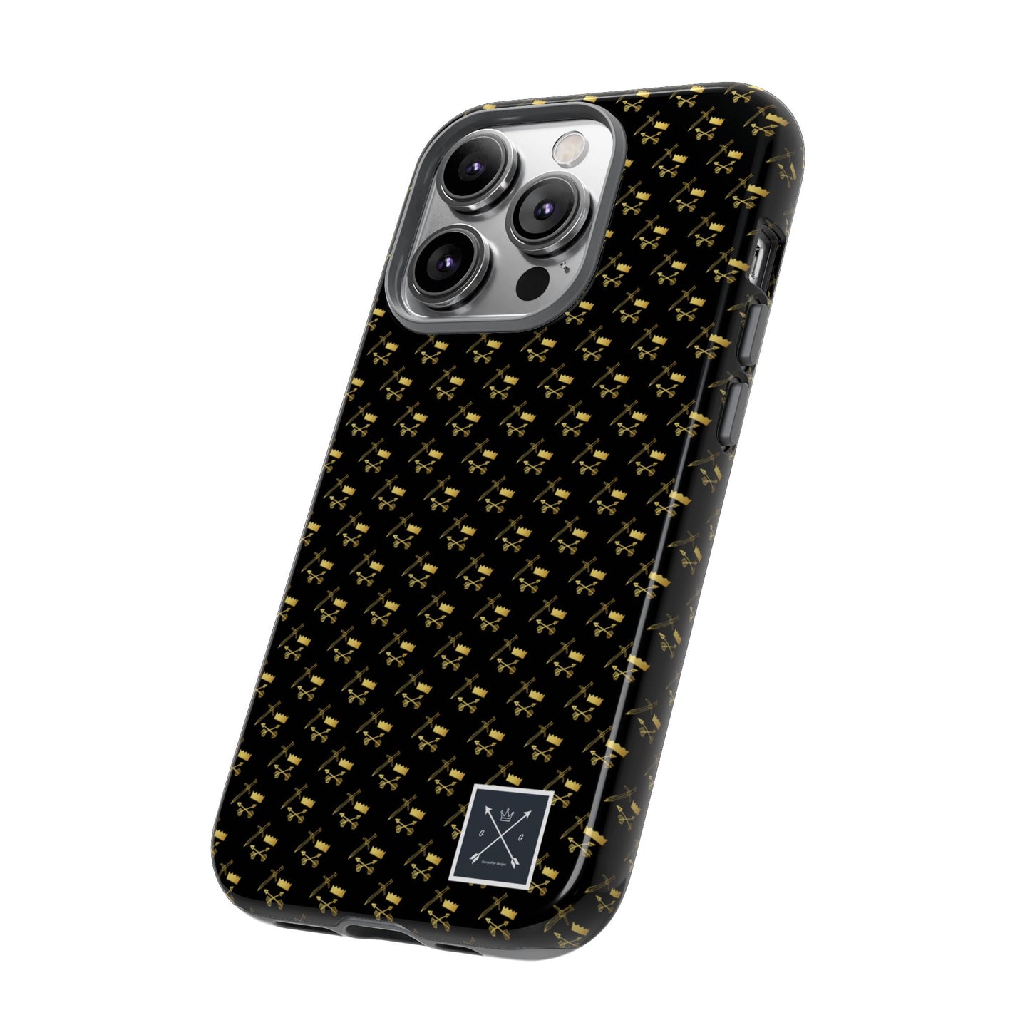 Gold and Bold Warrior Pattern - Tough Phone Cases