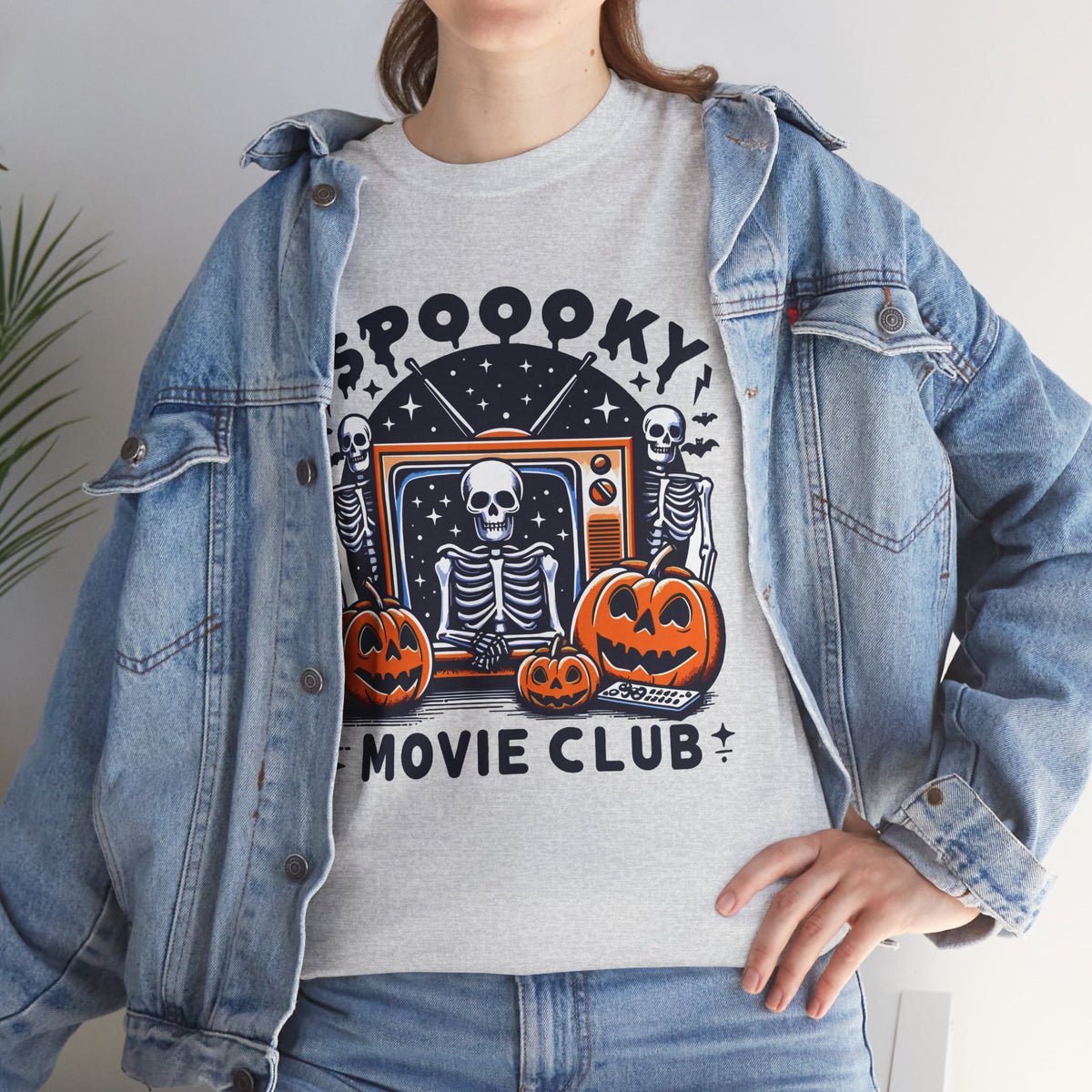 Spooky Movie Club -  Unisex Cotton Tee