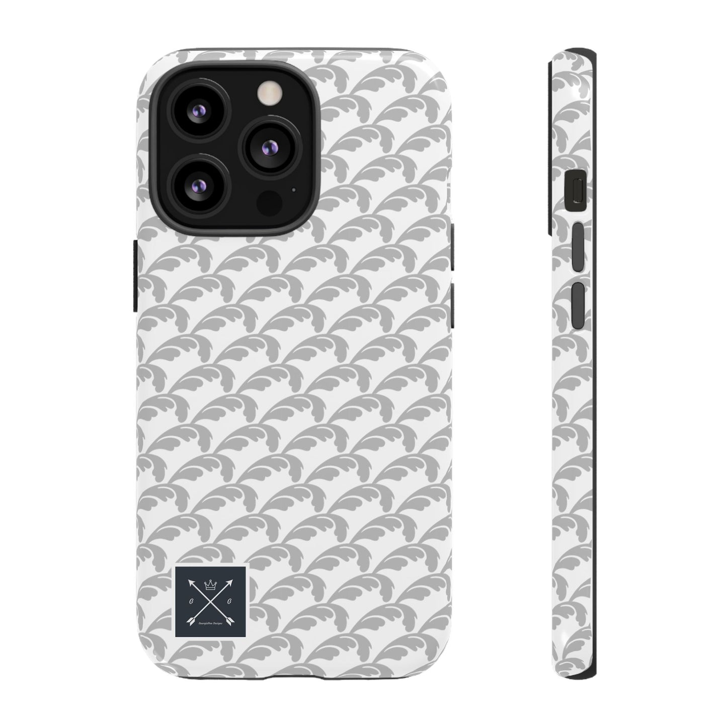 Beautiful Beloved Flourish (silver/white) - Tough Phone Cases