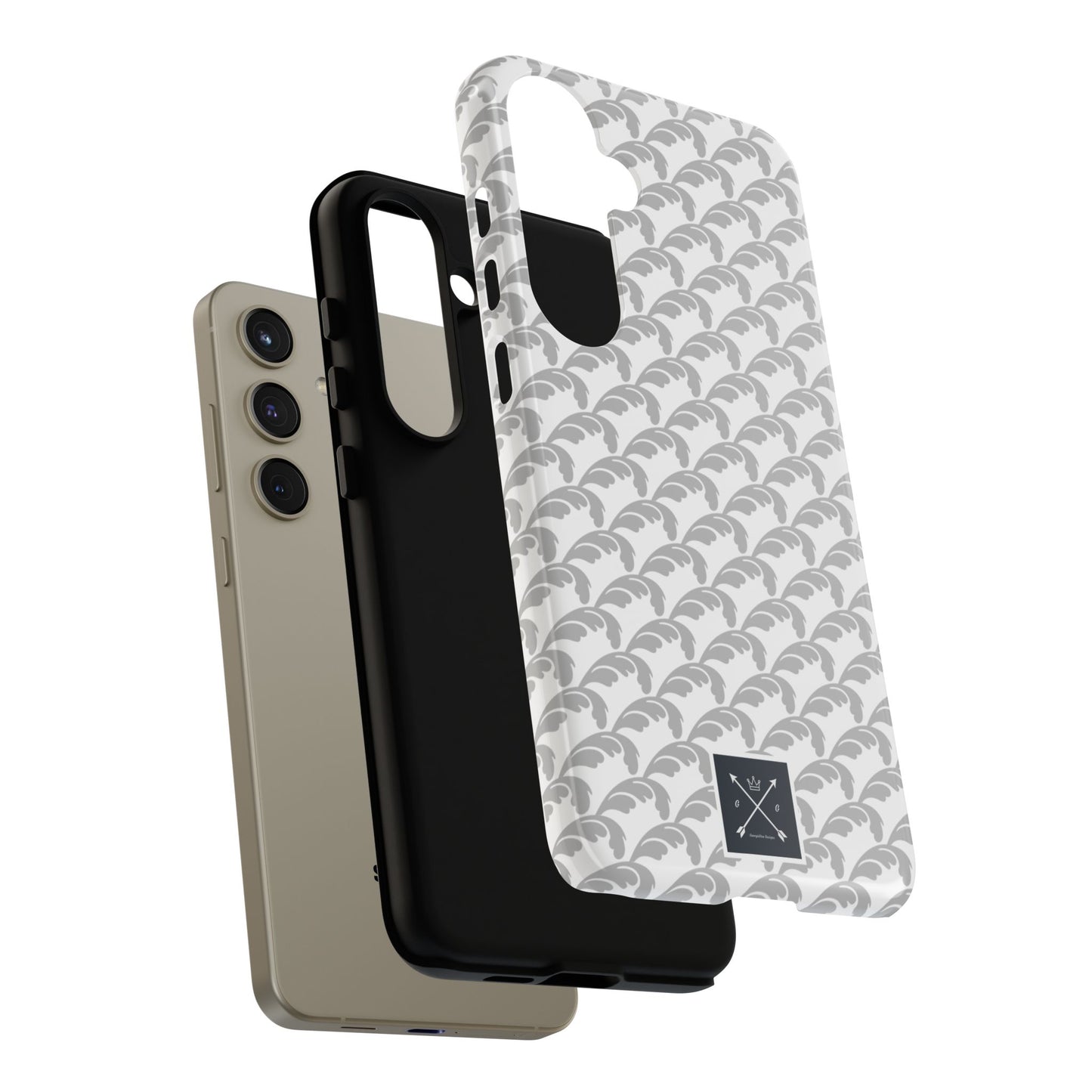 Beautiful Beloved Flourish (silver/white) - Tough Phone Cases