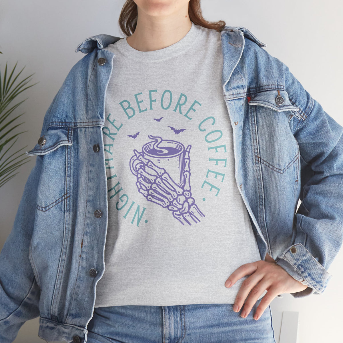 Nightmare Before Coffee - Unisex Heavy Cotton Tee